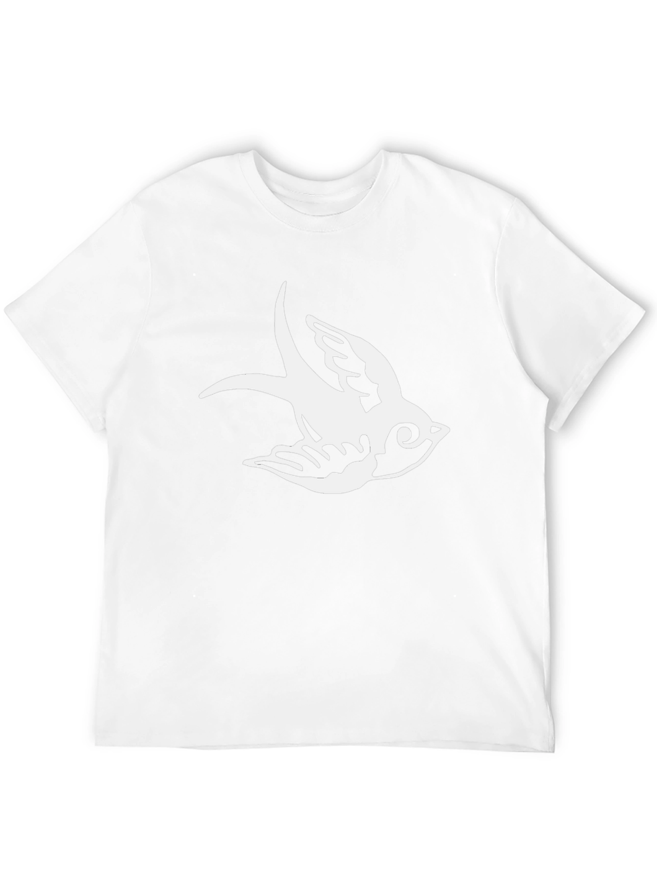 Black T-Shirt with Sparrow Graphic