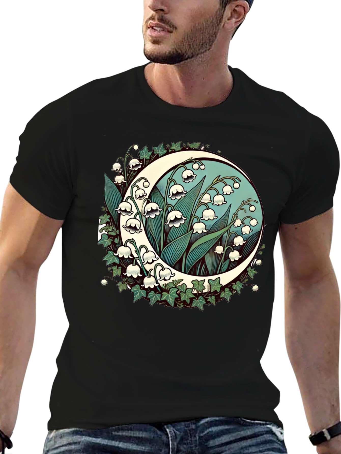 Lily of the Valley Moon Graphic Tee