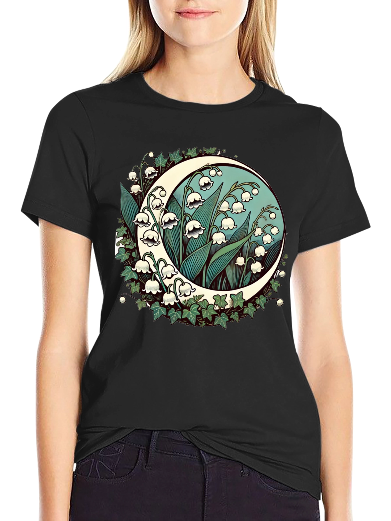 Lily of the Valley Moon Graphic Tee