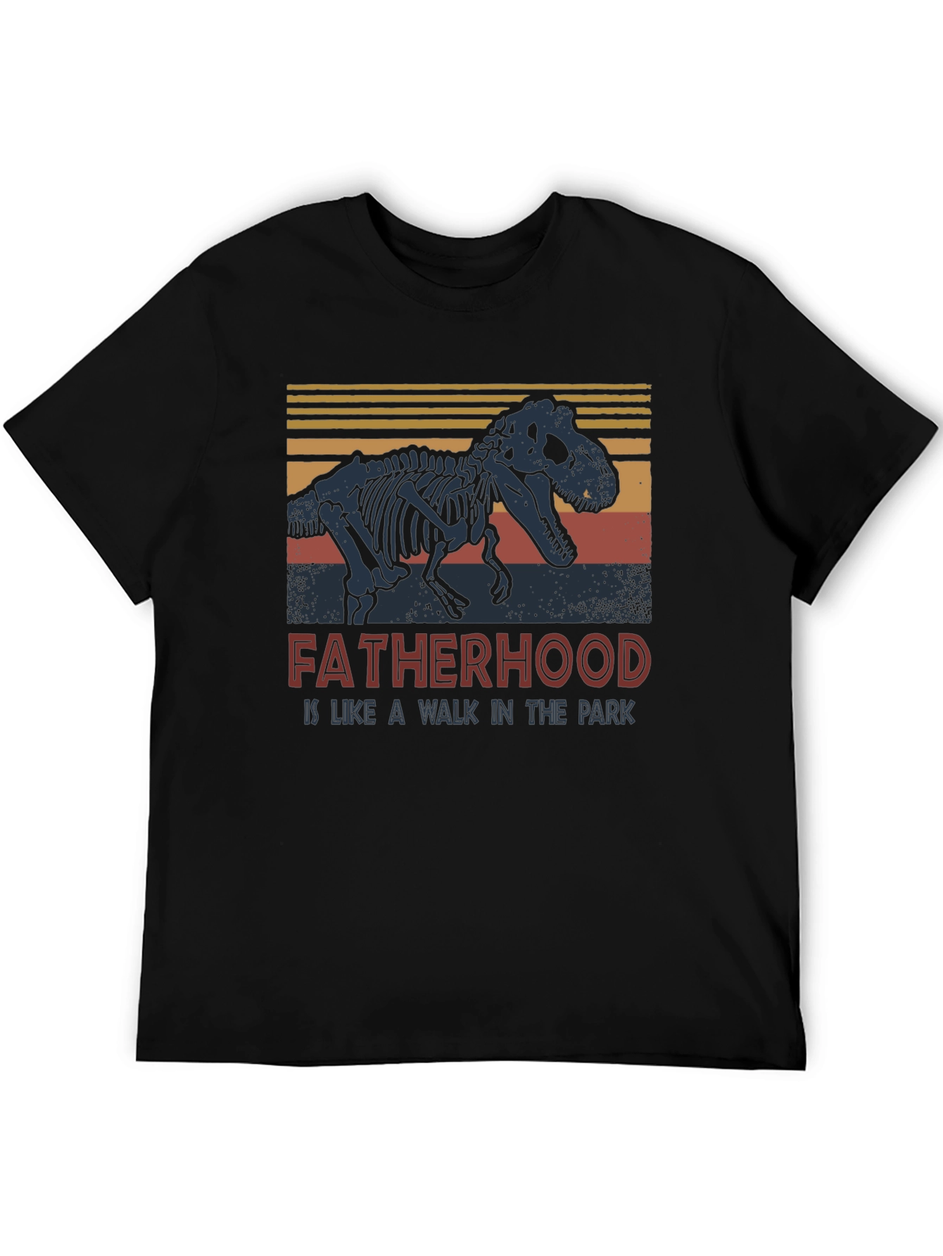 Fatherhood Dinosaur T-Shirt - Walk in the Park