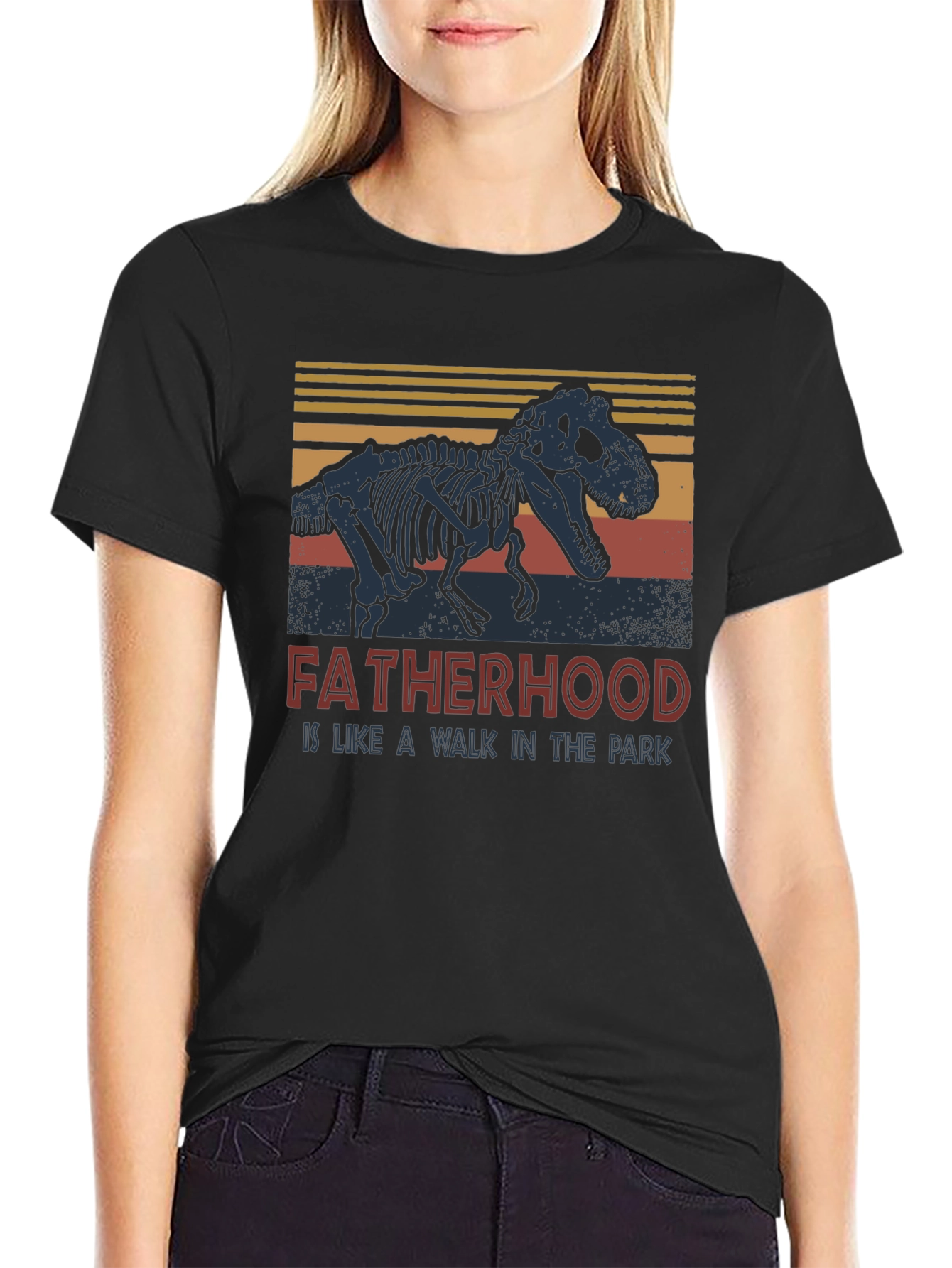 Fatherhood Dinosaur T-Shirt - Walk in the Park