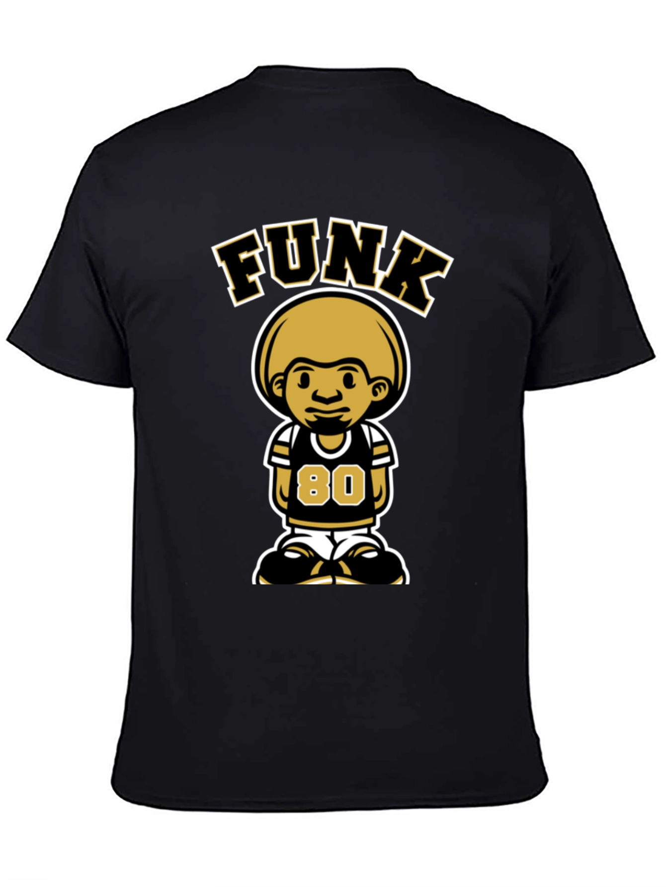 FUNK Character Black T-Shirt - Number 80