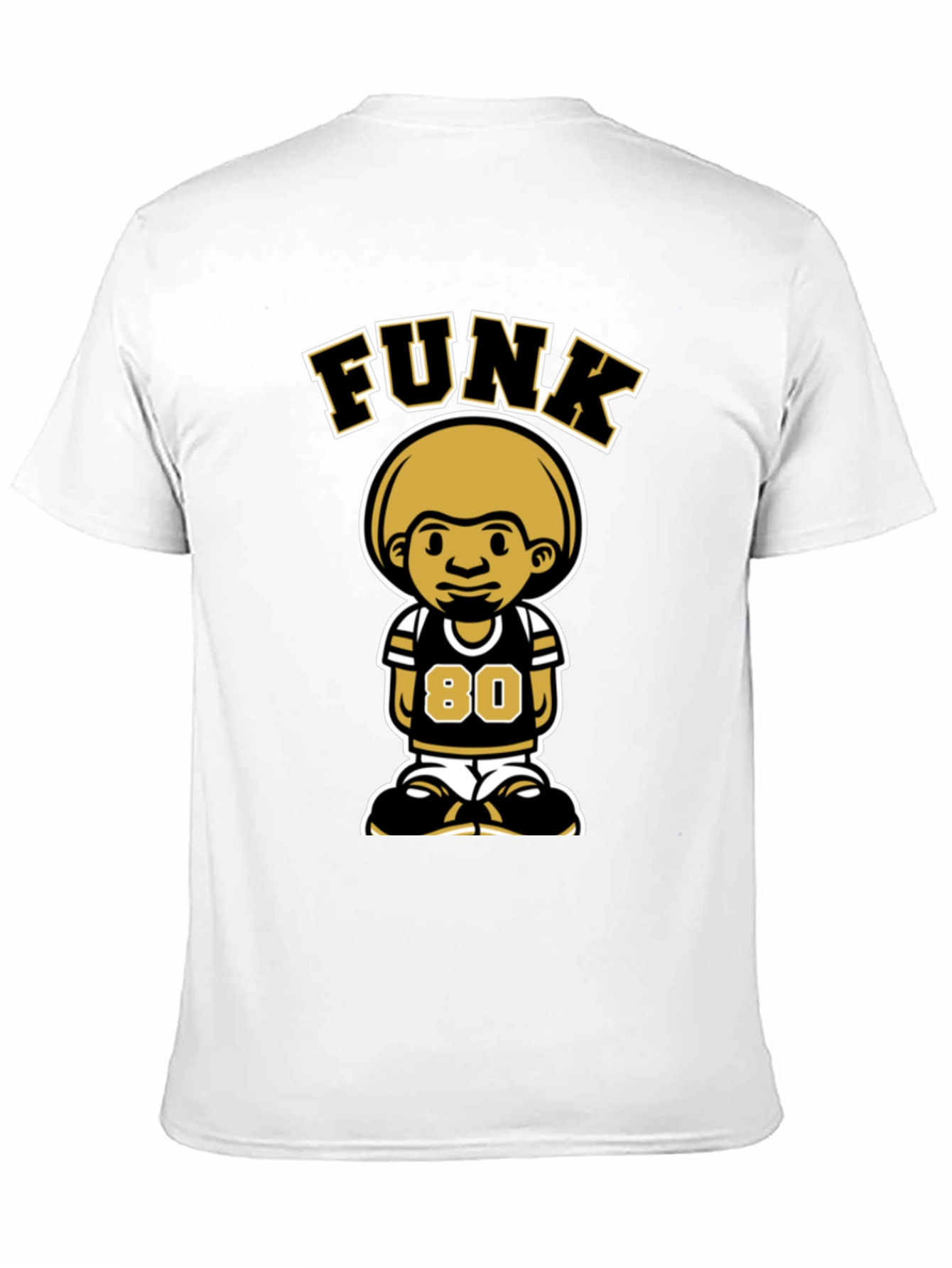 FUNK Character Black T-Shirt - Number 80