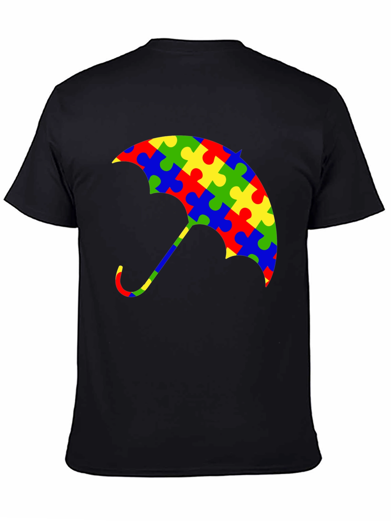 Autism Awareness Puzzle Piece Umbrella T-Shirt