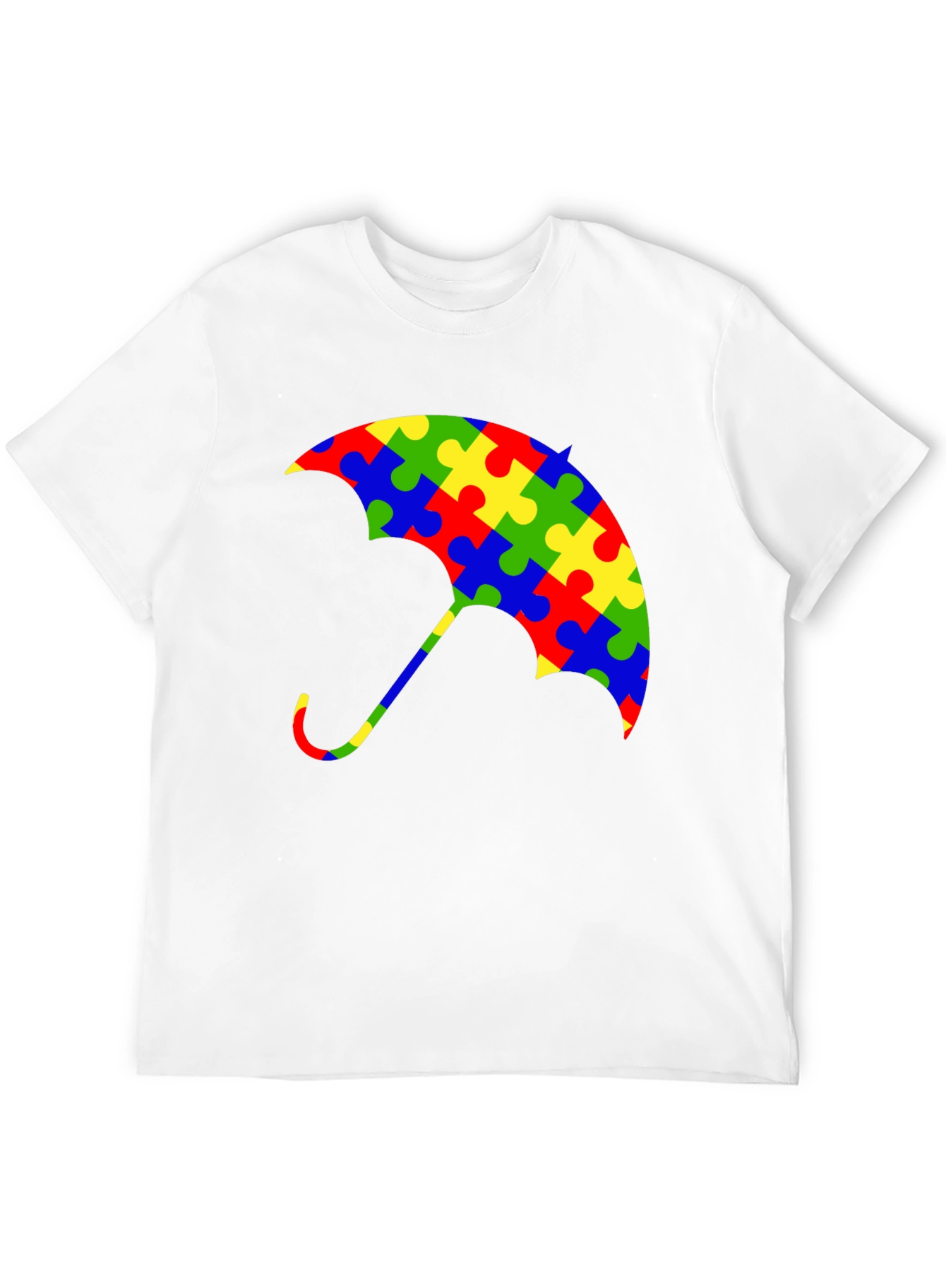 Autism Awareness Puzzle Piece Umbrella T-Shirt