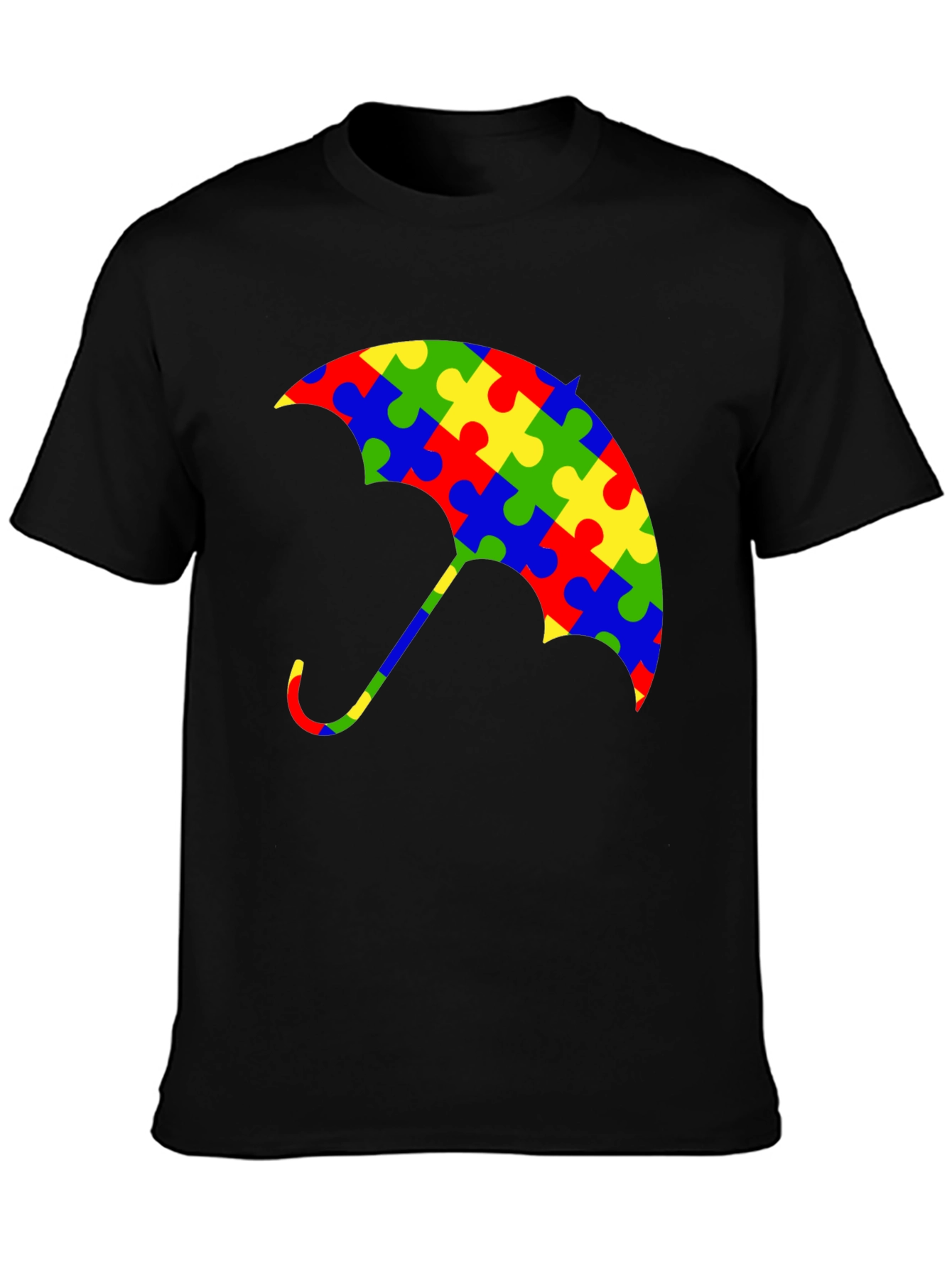Autism Awareness Puzzle Piece Umbrella T-Shirt