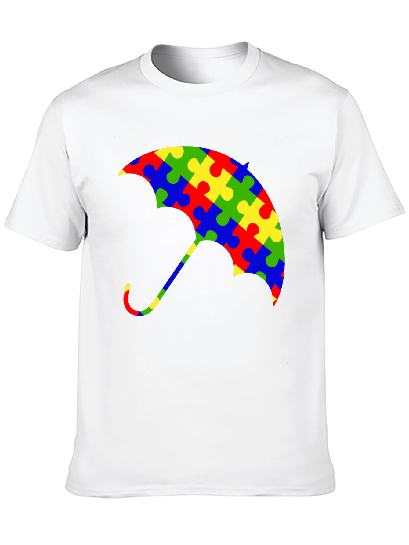 Autism Awareness Puzzle Piece Umbrella T-Shirt