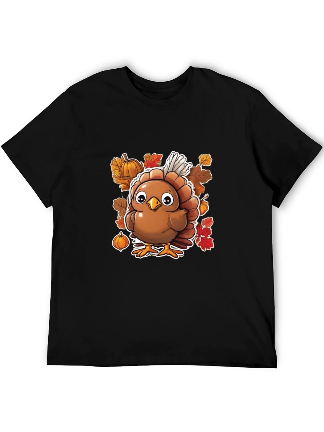 Thanksgiving Turkey Graphic Tee - Festive Fall Apparel