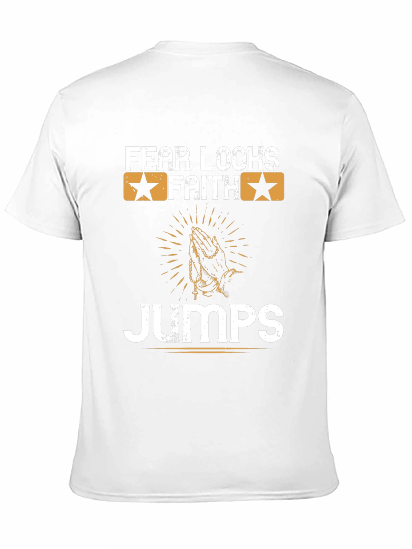 Fear Looks Faith Jumps Graphic Tee
