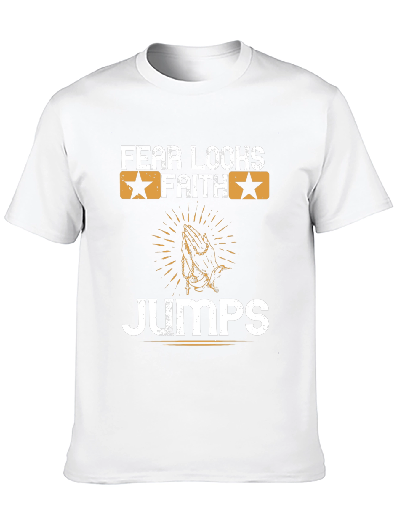 Fear Looks Faith Jumps Graphic Tee