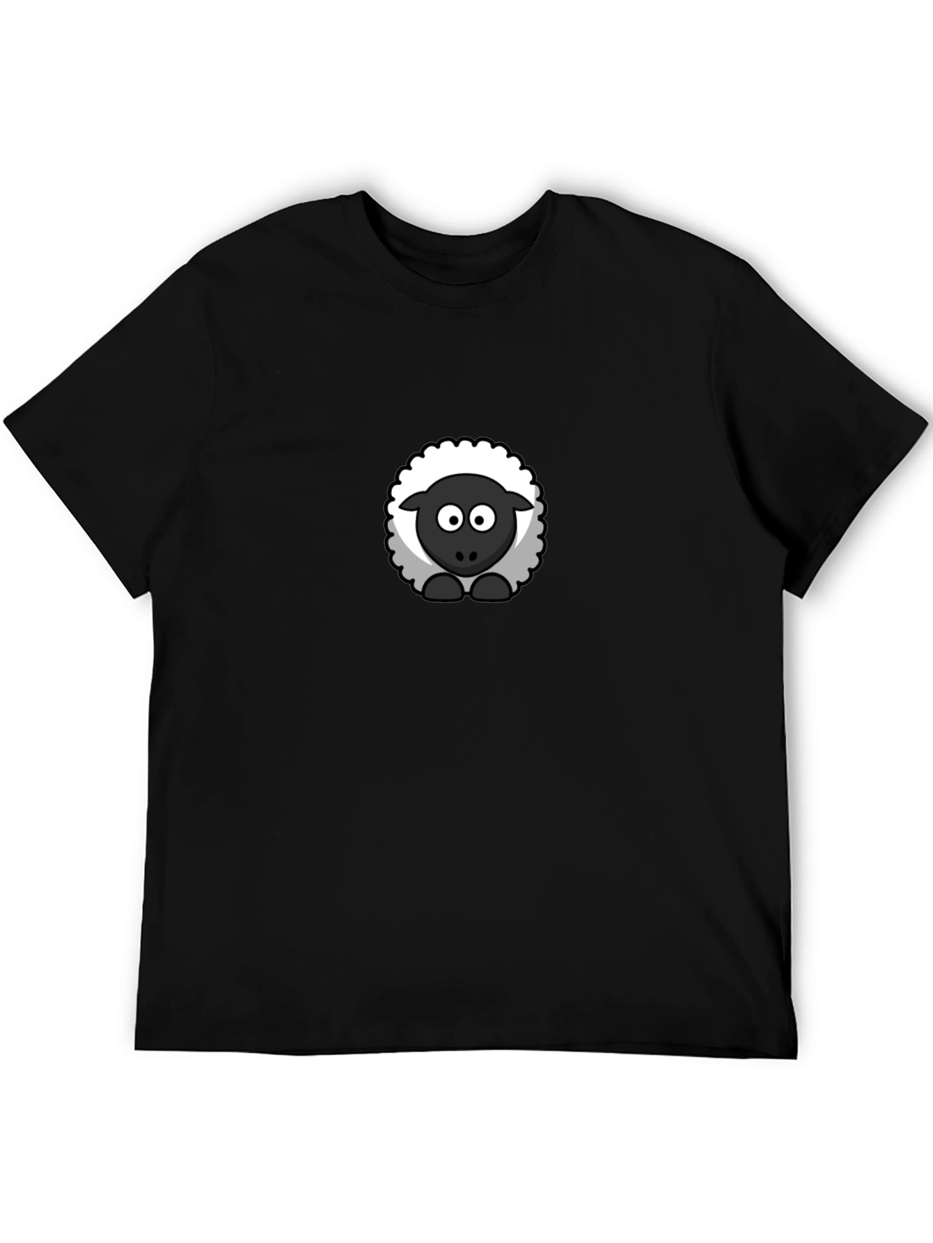 Black Sheep Graphic Tee - Cute Cartoon Animal Shirt