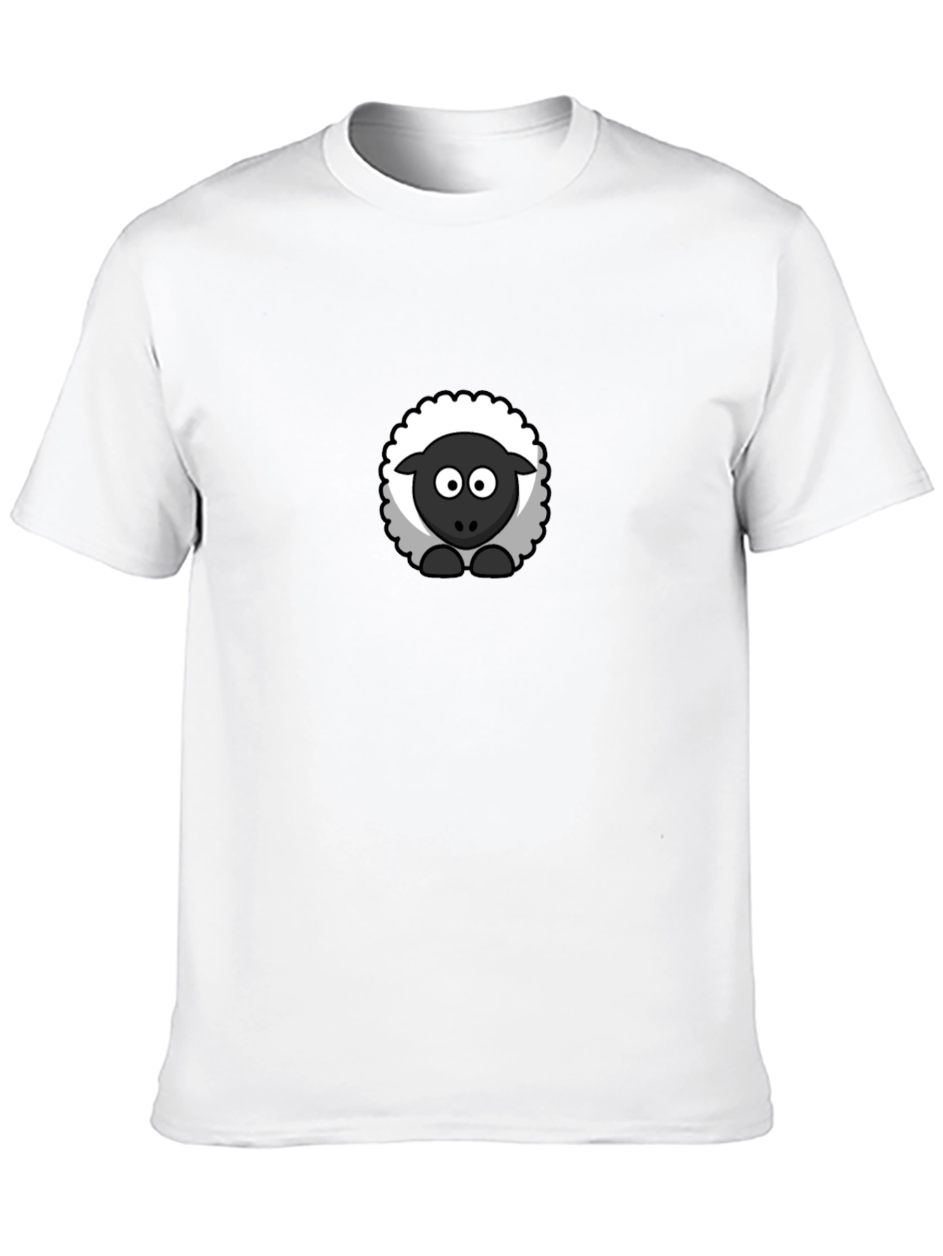 Black Sheep Graphic Tee - Cute Cartoon Animal Shirt
