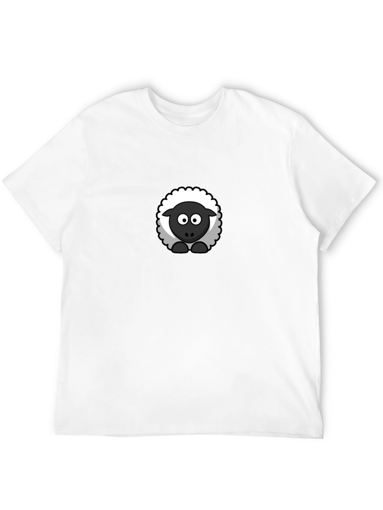 Black Sheep Graphic Tee - Cute Cartoon Animal Shirt