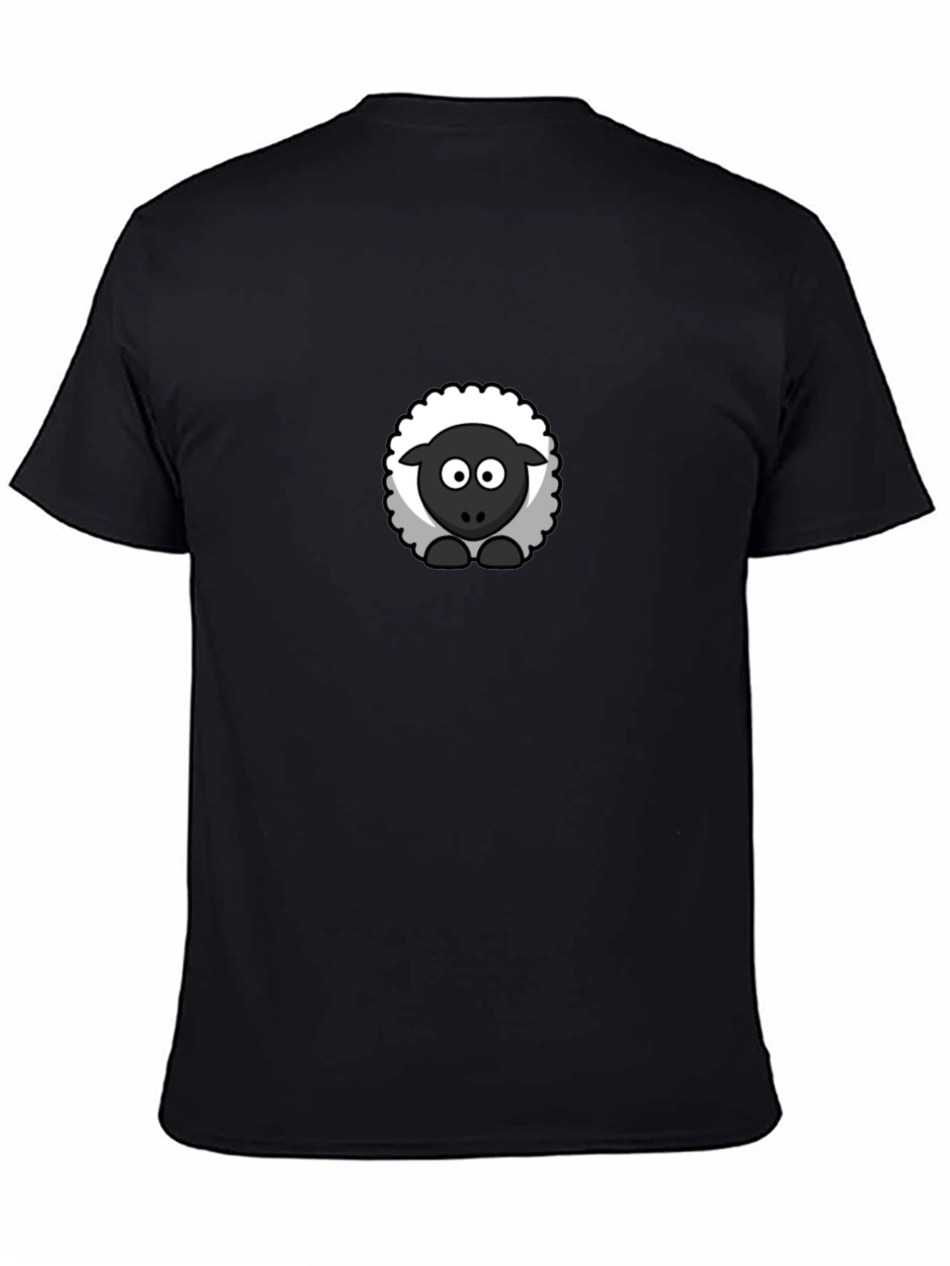 Black Sheep Graphic Tee - Cute Cartoon Animal Shirt