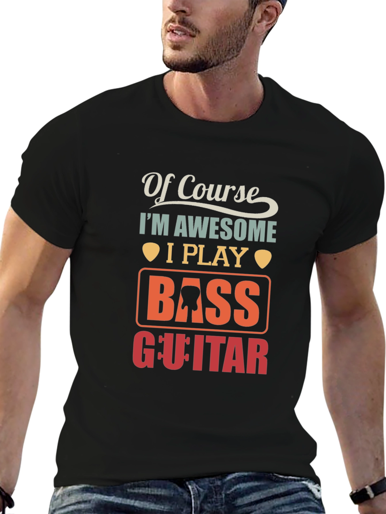 Bass Guitar Awesome Player Graphic T-Shirt