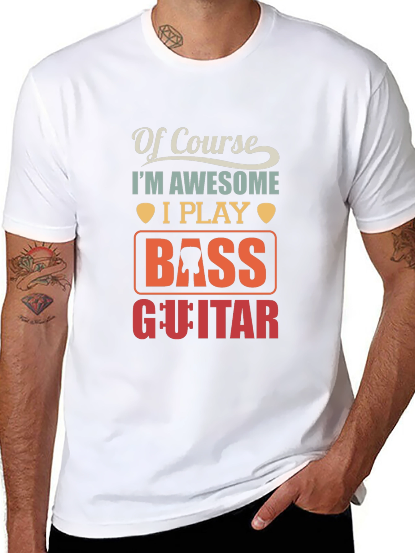 Bass Guitar Awesome Player Graphic T-Shirt