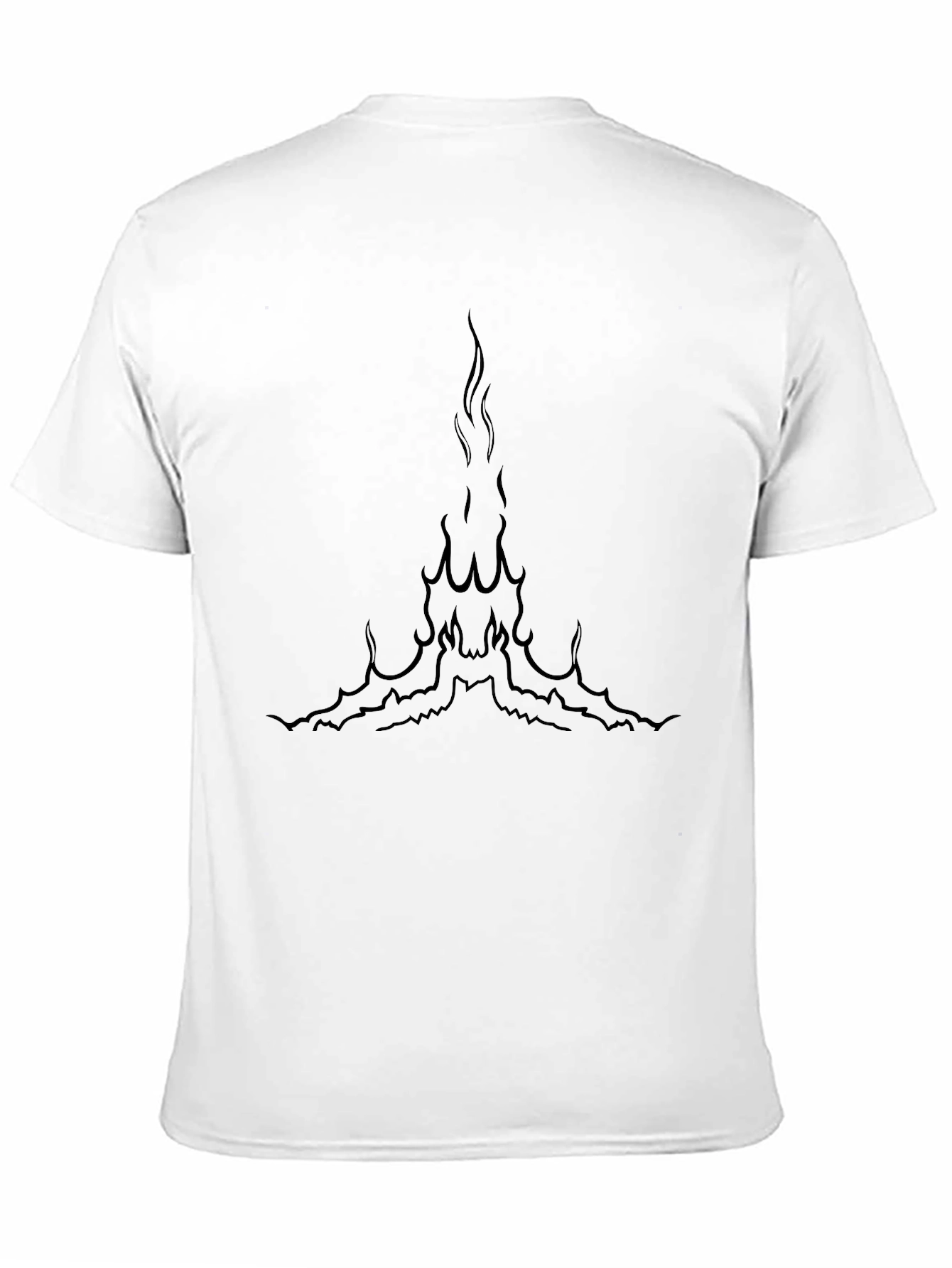 Black Fire Graphic Tee - Stylish Mens T-Shirt