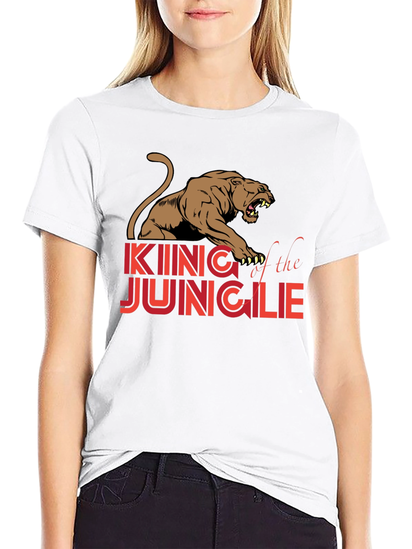 King of the Jungle Graphic Tee - Black
