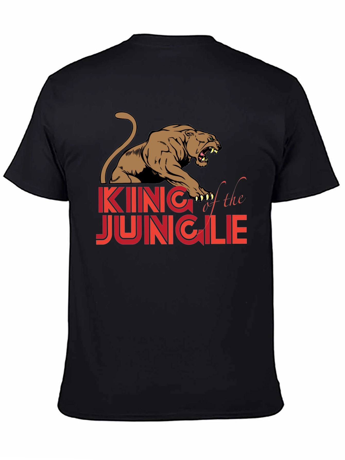 King of the Jungle Graphic Tee - Black