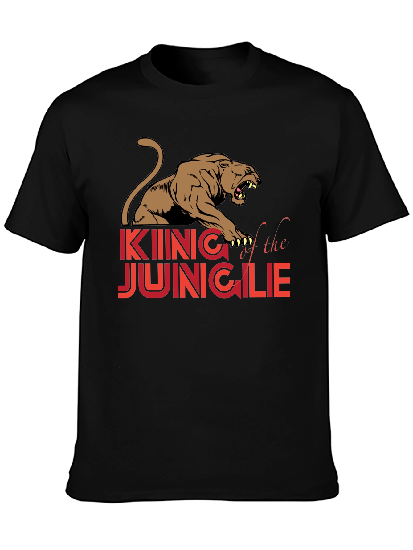 King of the Jungle Graphic Tee - Black