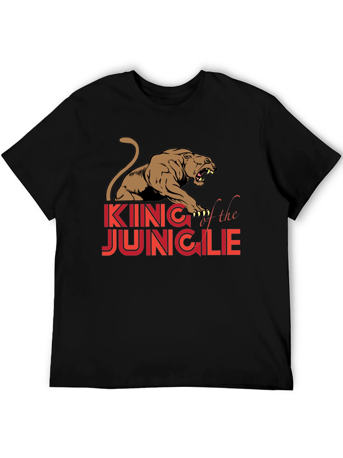 King of the Jungle Graphic Tee - Black