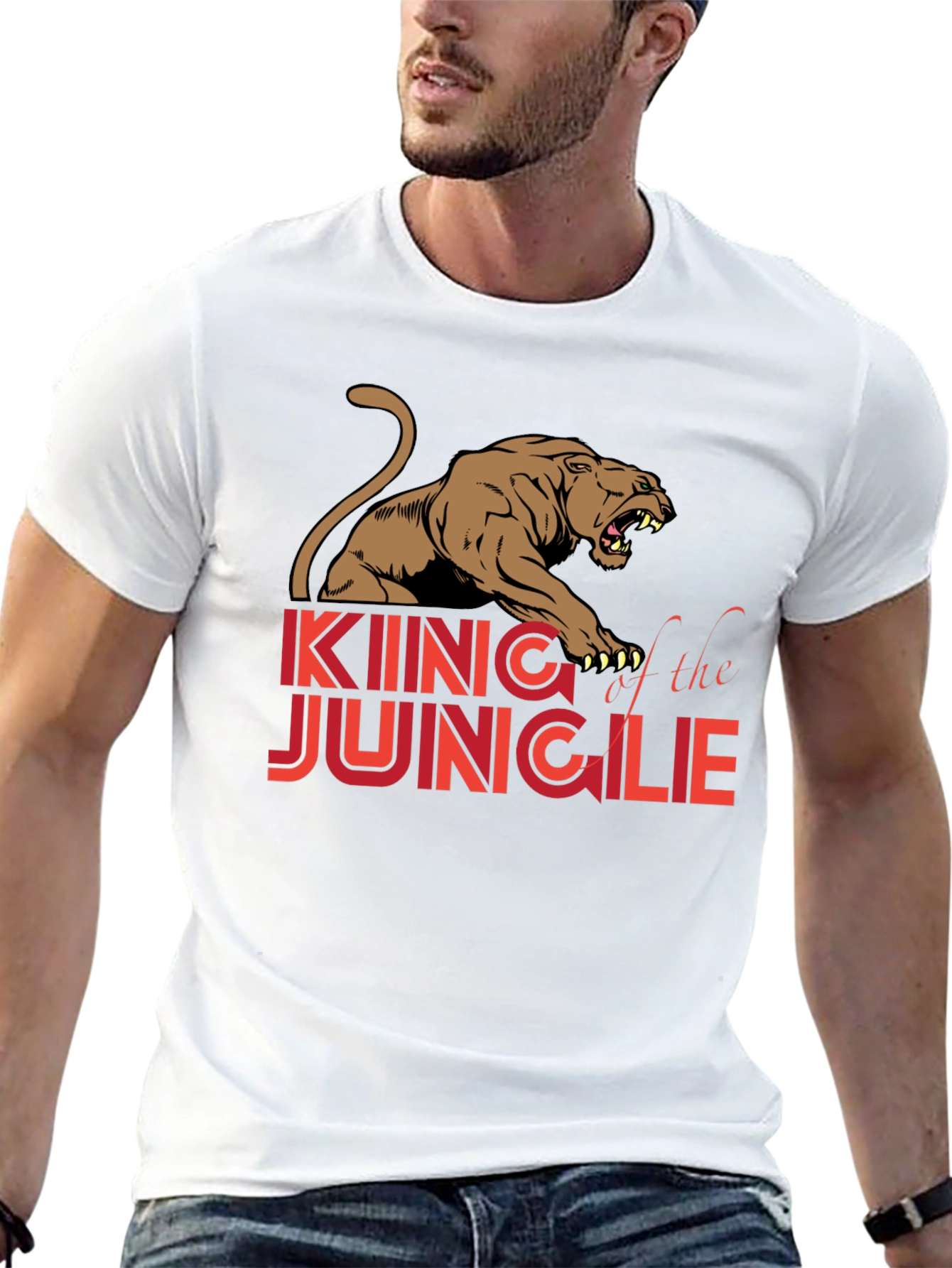 King of the Jungle Graphic Tee - Black