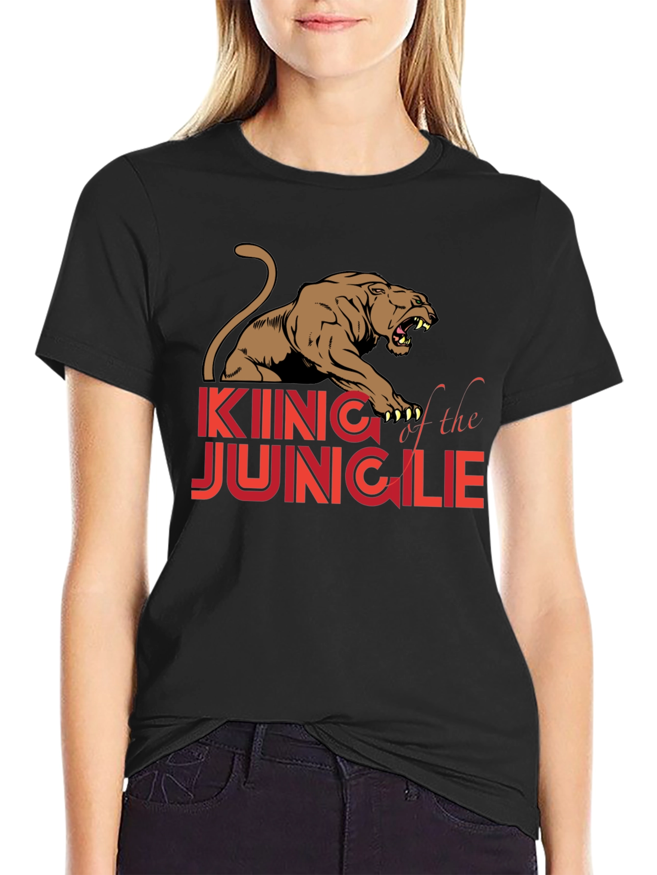 King of the Jungle Graphic Tee - Black