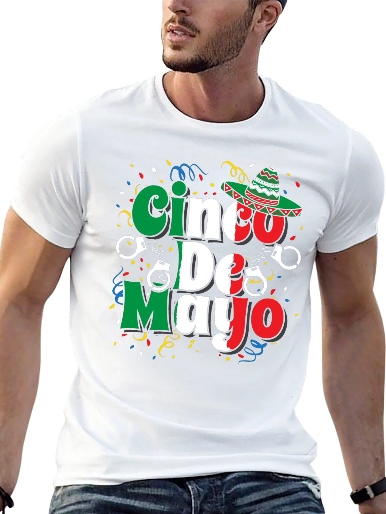 Cinco de Mayo T-Shirt - Mexican Flag Design
