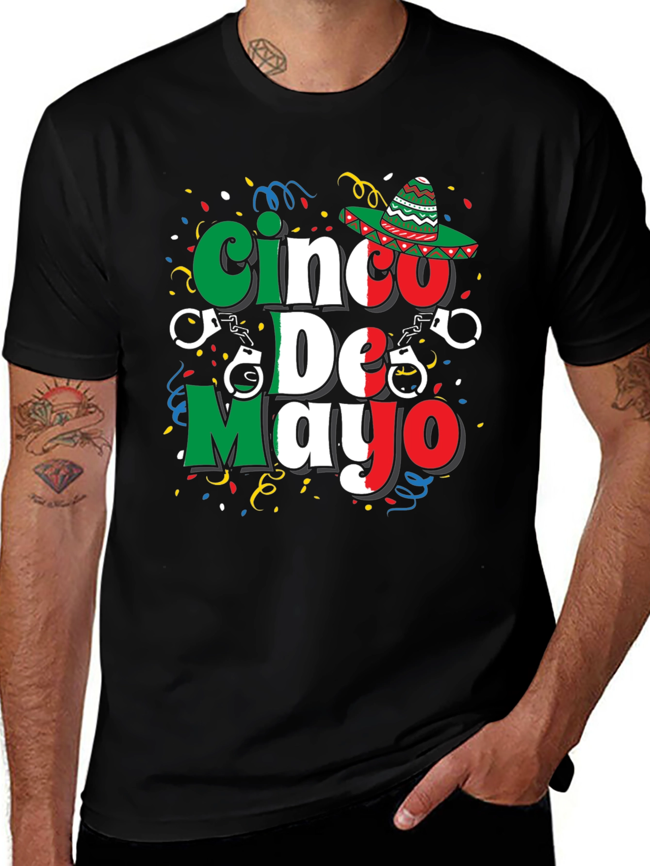 Cinco de Mayo T-Shirt - Mexican Flag Design