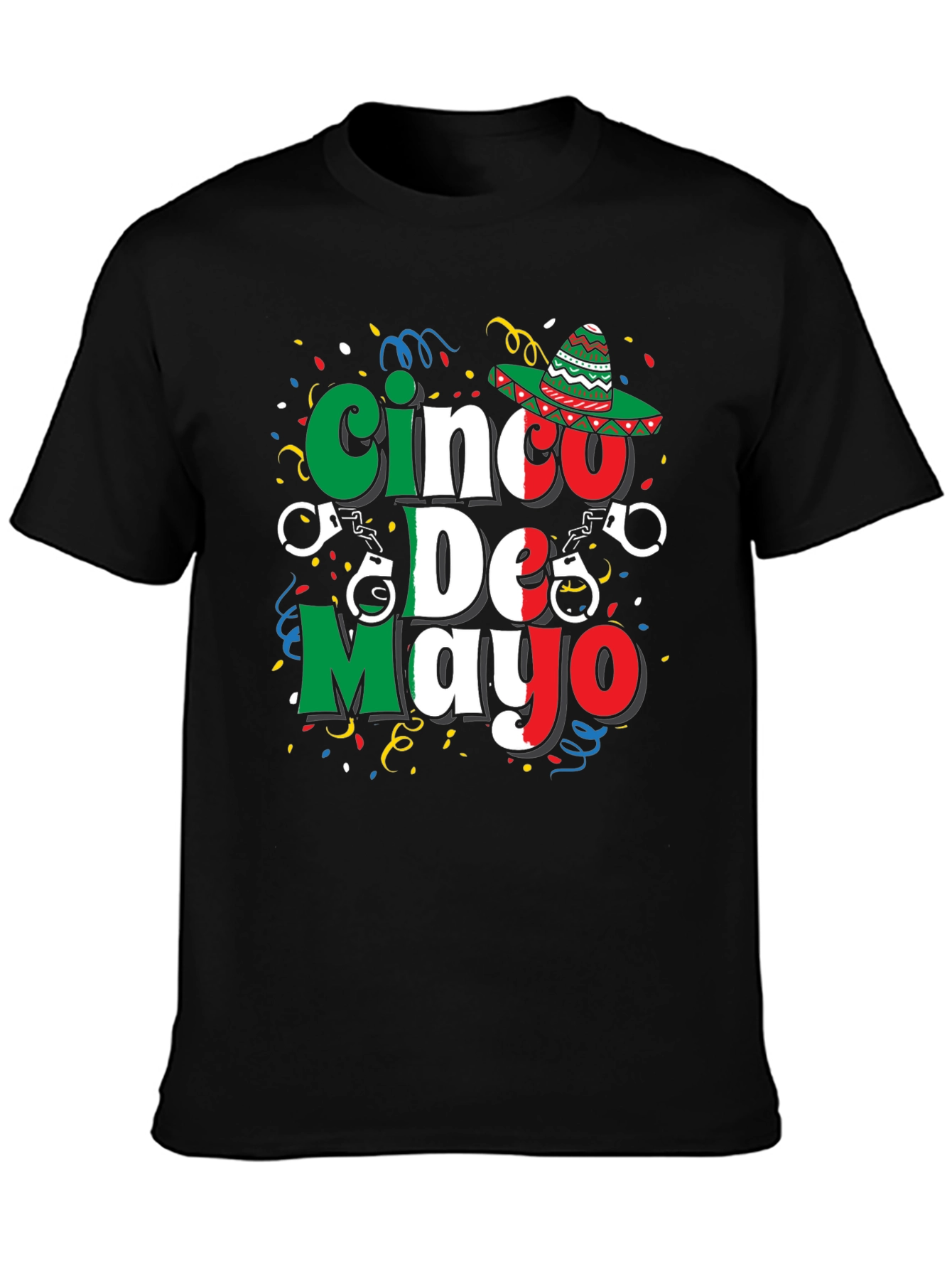 Cinco de Mayo T-Shirt - Mexican Flag Design