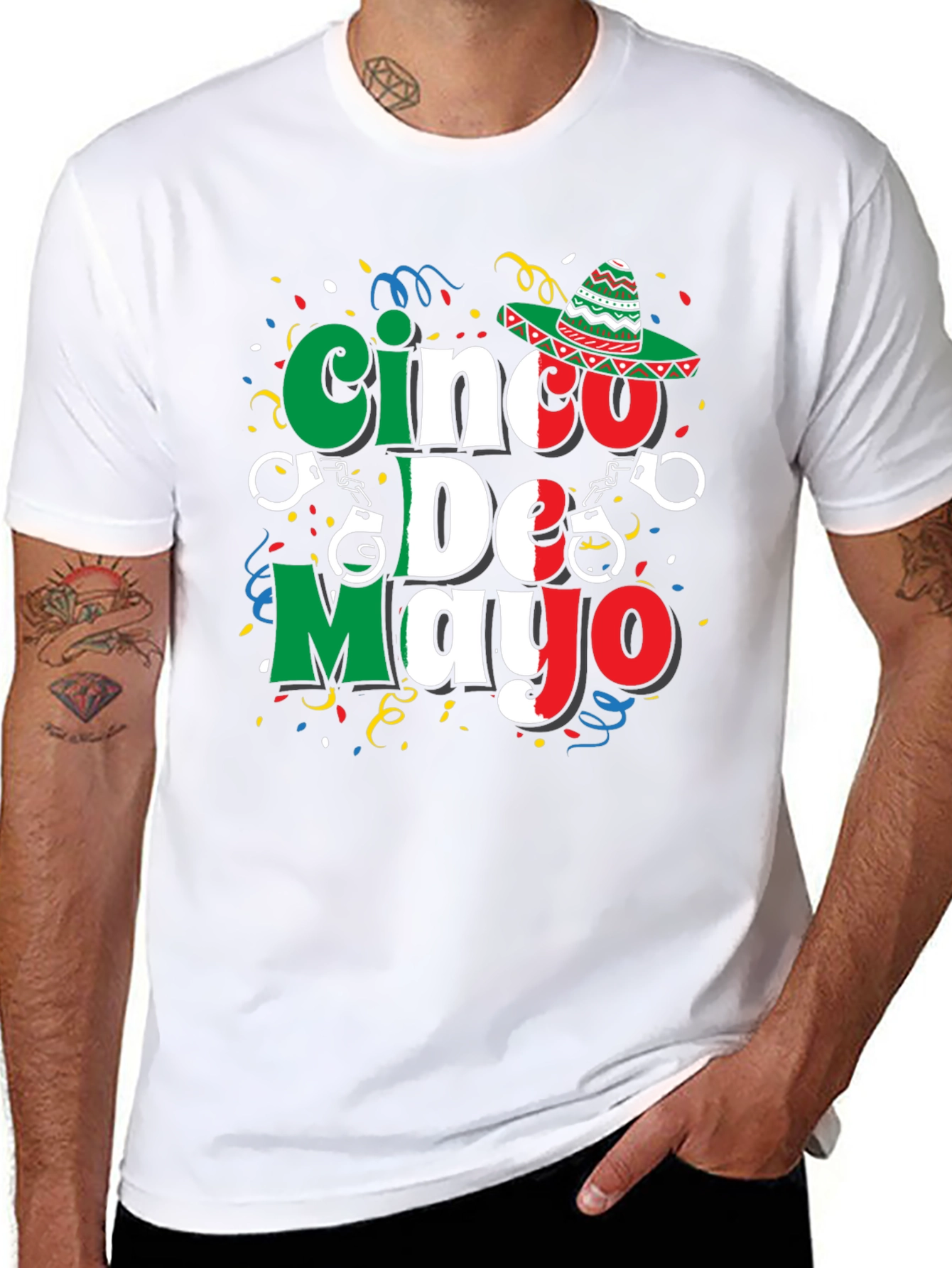Cinco de Mayo T-Shirt - Mexican Flag Design