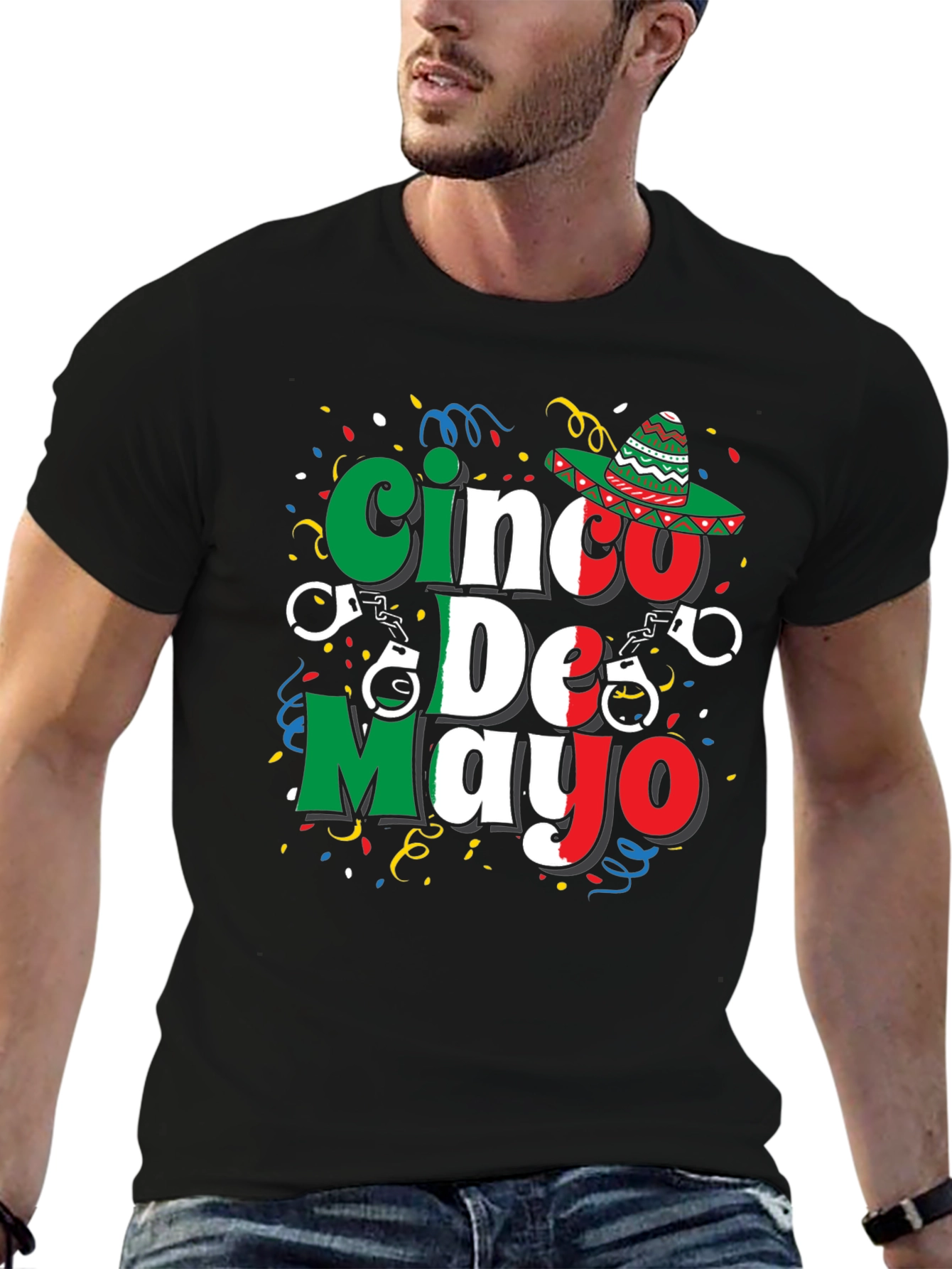 Cinco de Mayo T-Shirt - Mexican Flag Design