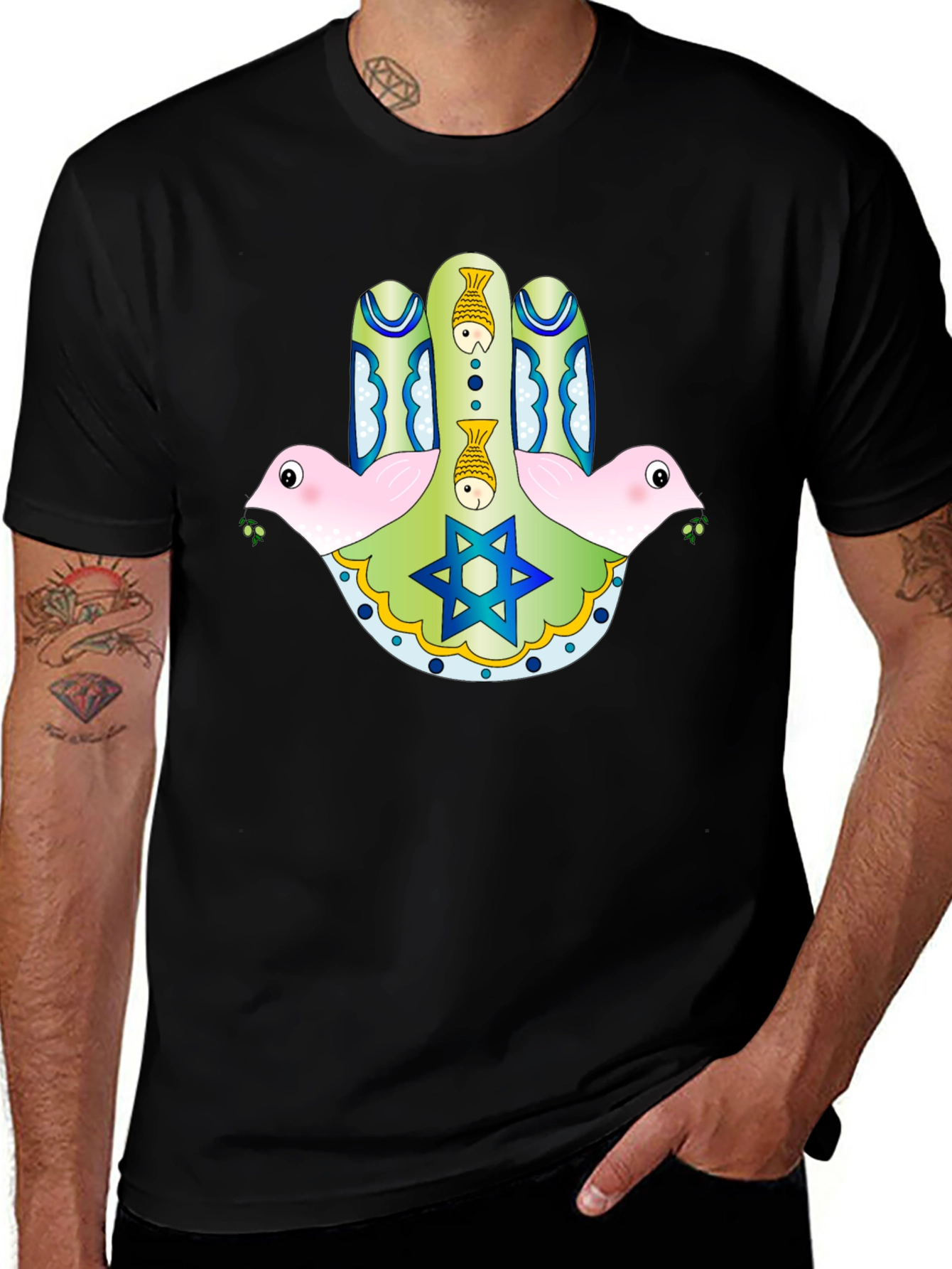 Hamsa Hand Graphic T-Shirt