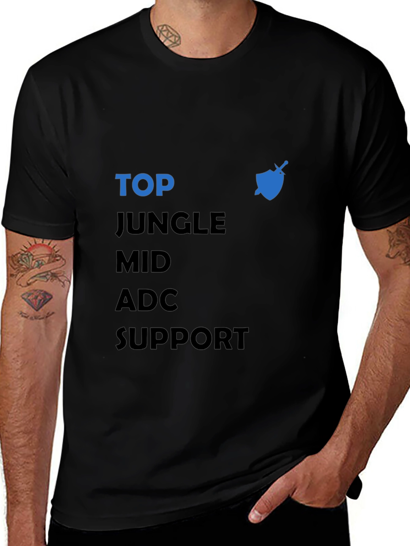 League of Legends Roles T-Shirt - Gaming Apparel