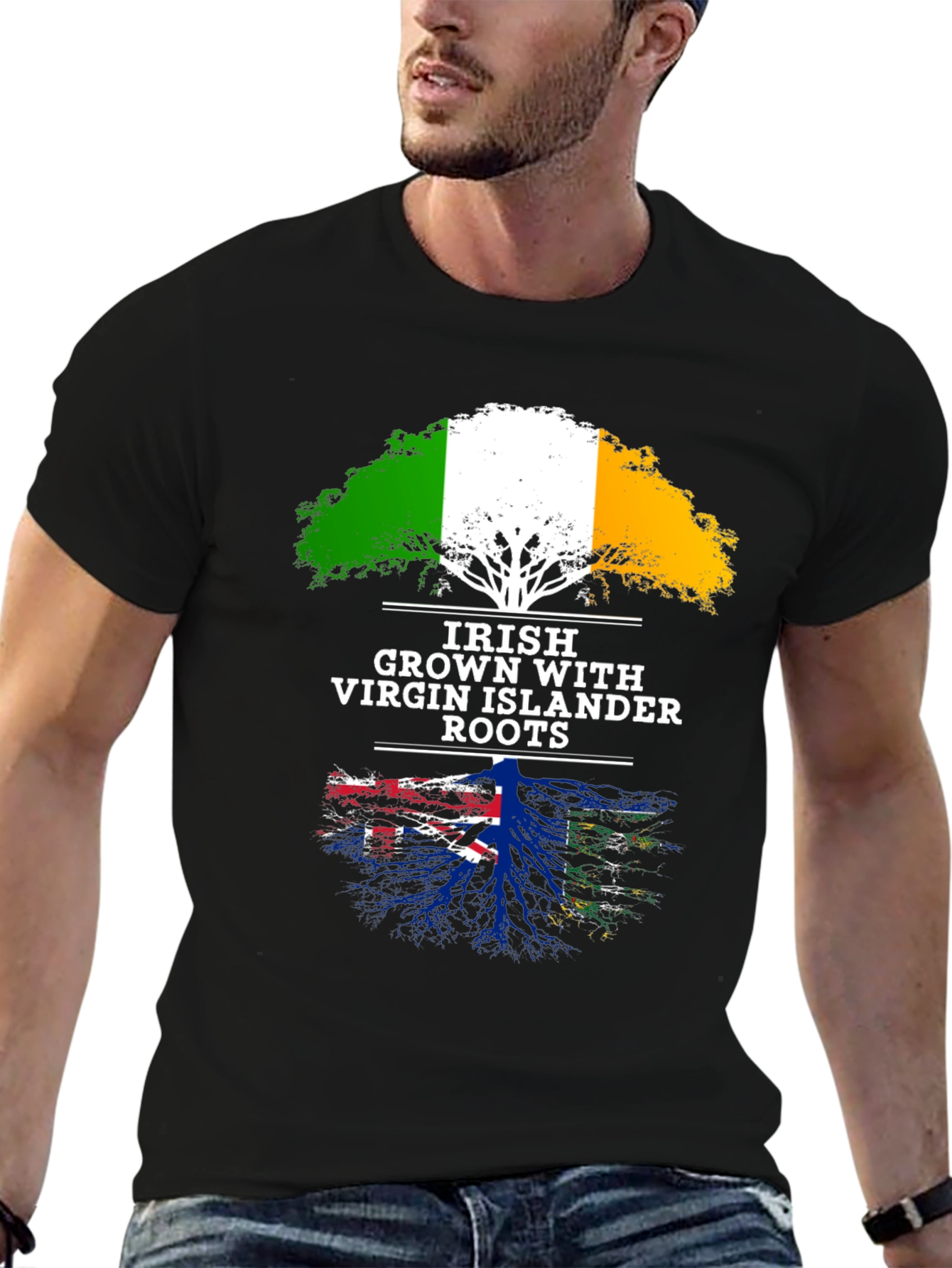Irish Grown Virgin Islander Roots T-Shirt