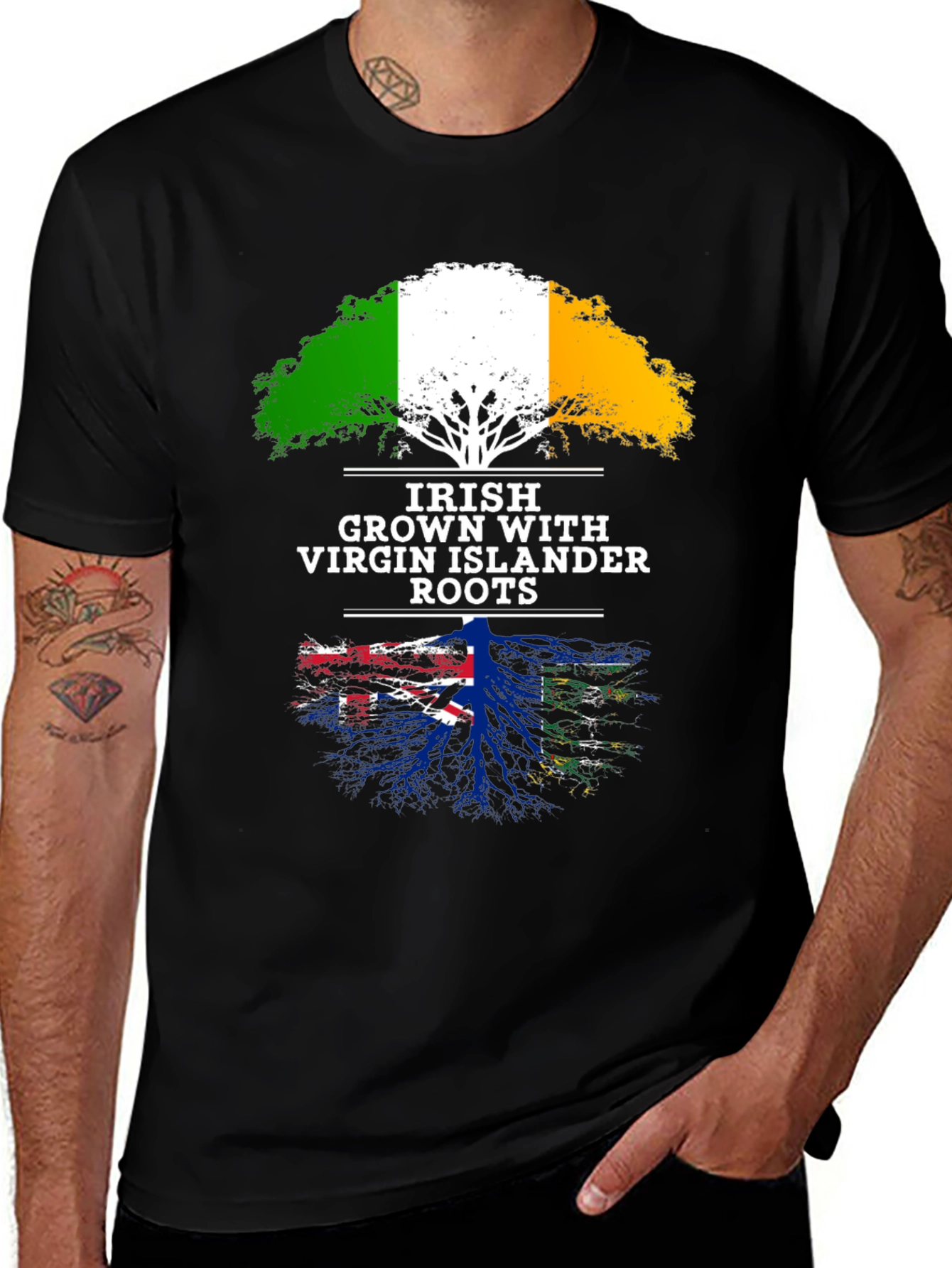 Irish Grown Virgin Islander Roots T-Shirt
