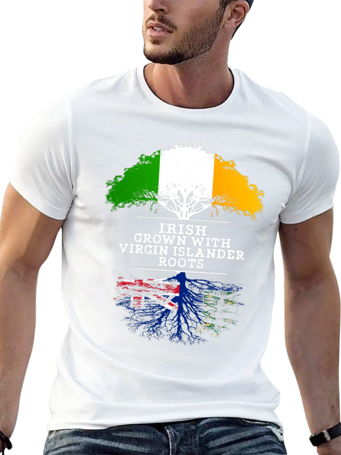 Irish Grown Virgin Islander Roots T-Shirt
