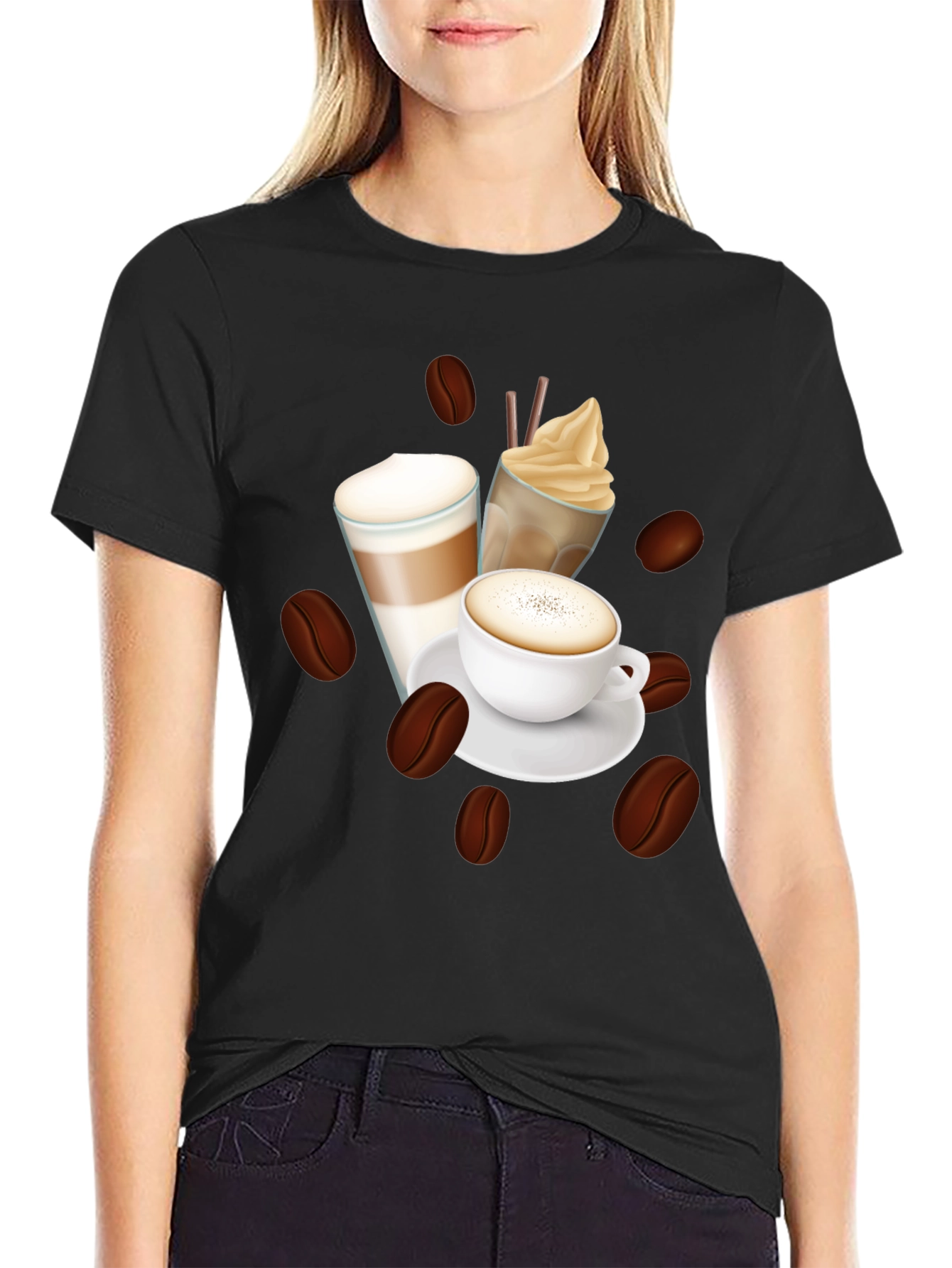 Coffee Lover T-Shirt - Latte Espresso Design