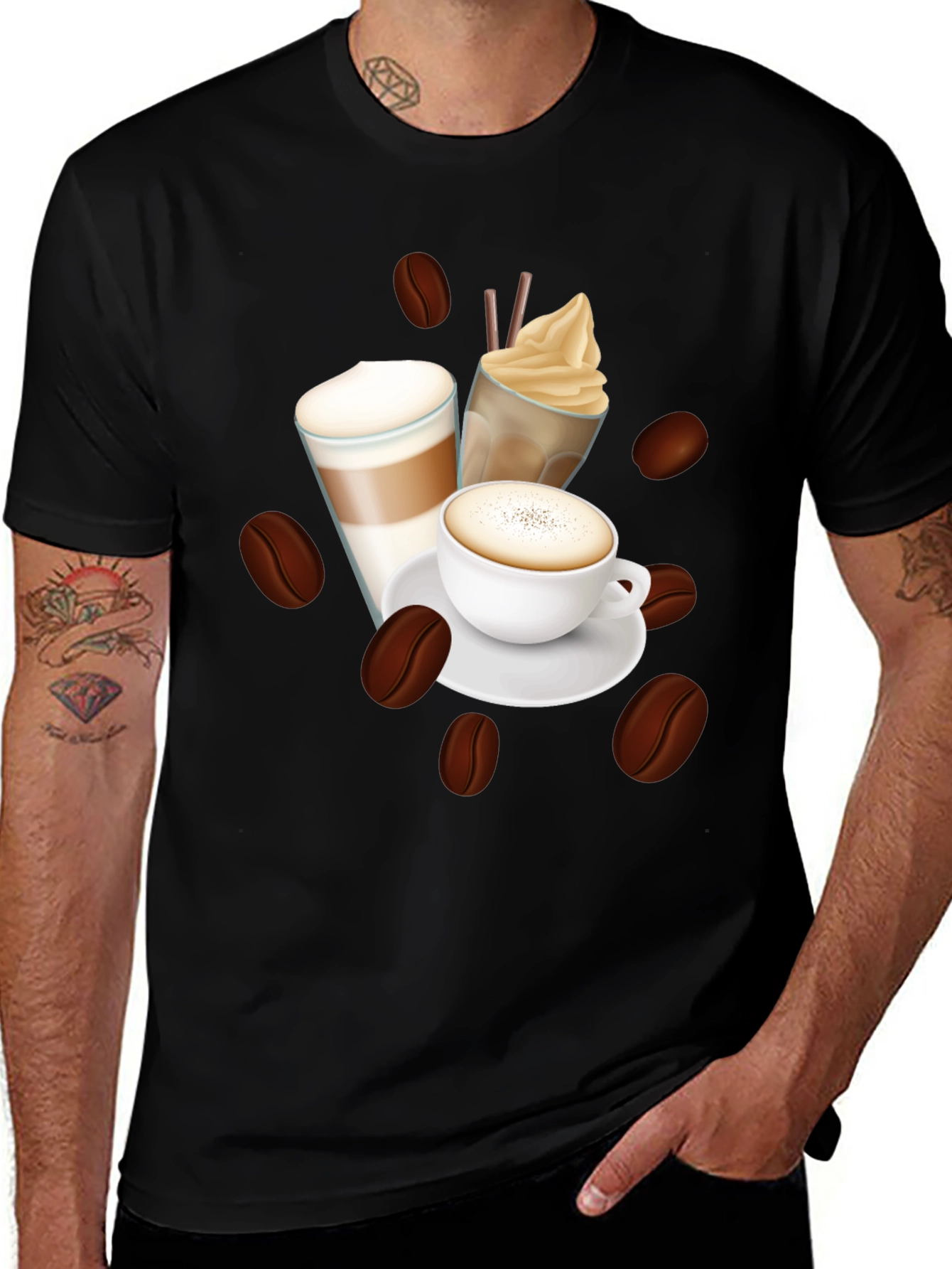 Coffee Lover T-Shirt - Latte Espresso Design