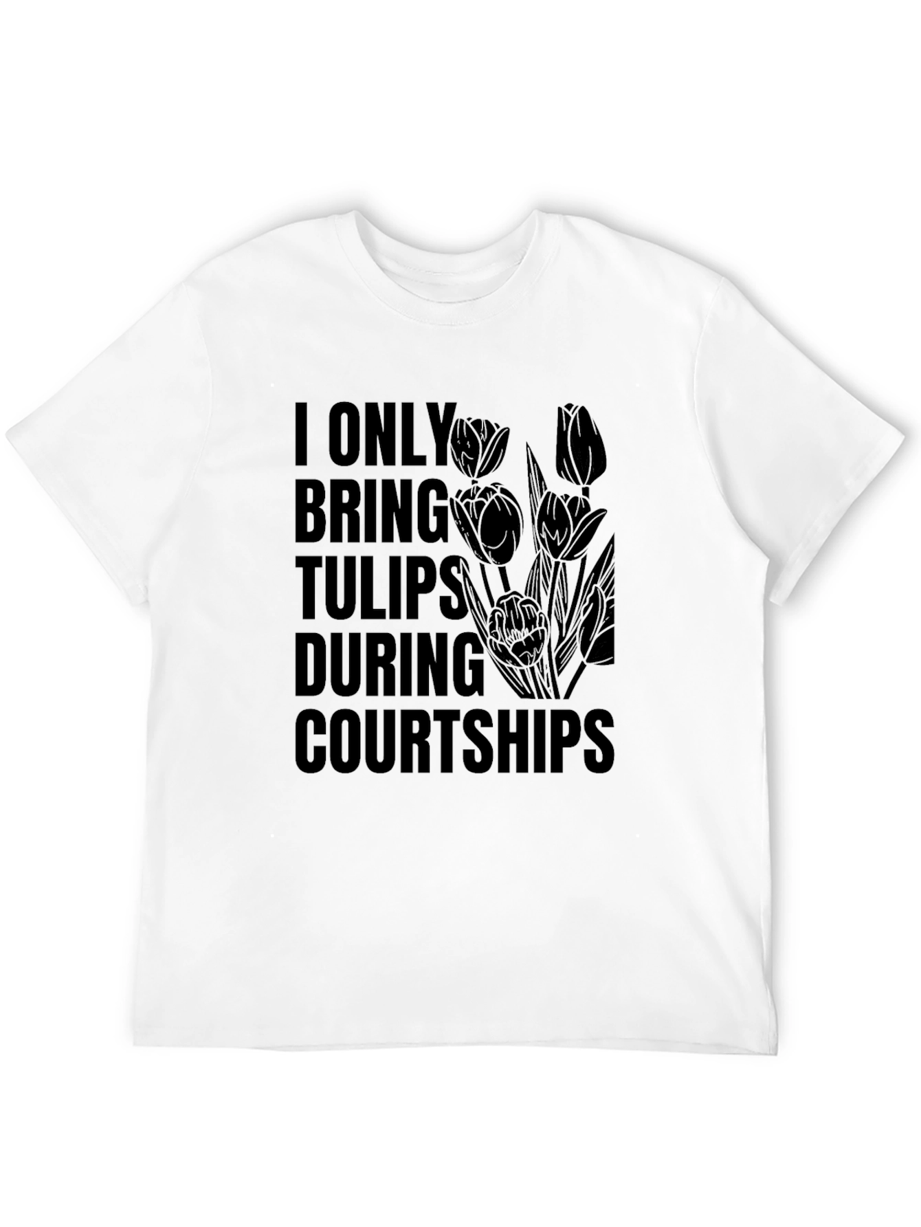 Tulip Courtship Graphic Tee - Black