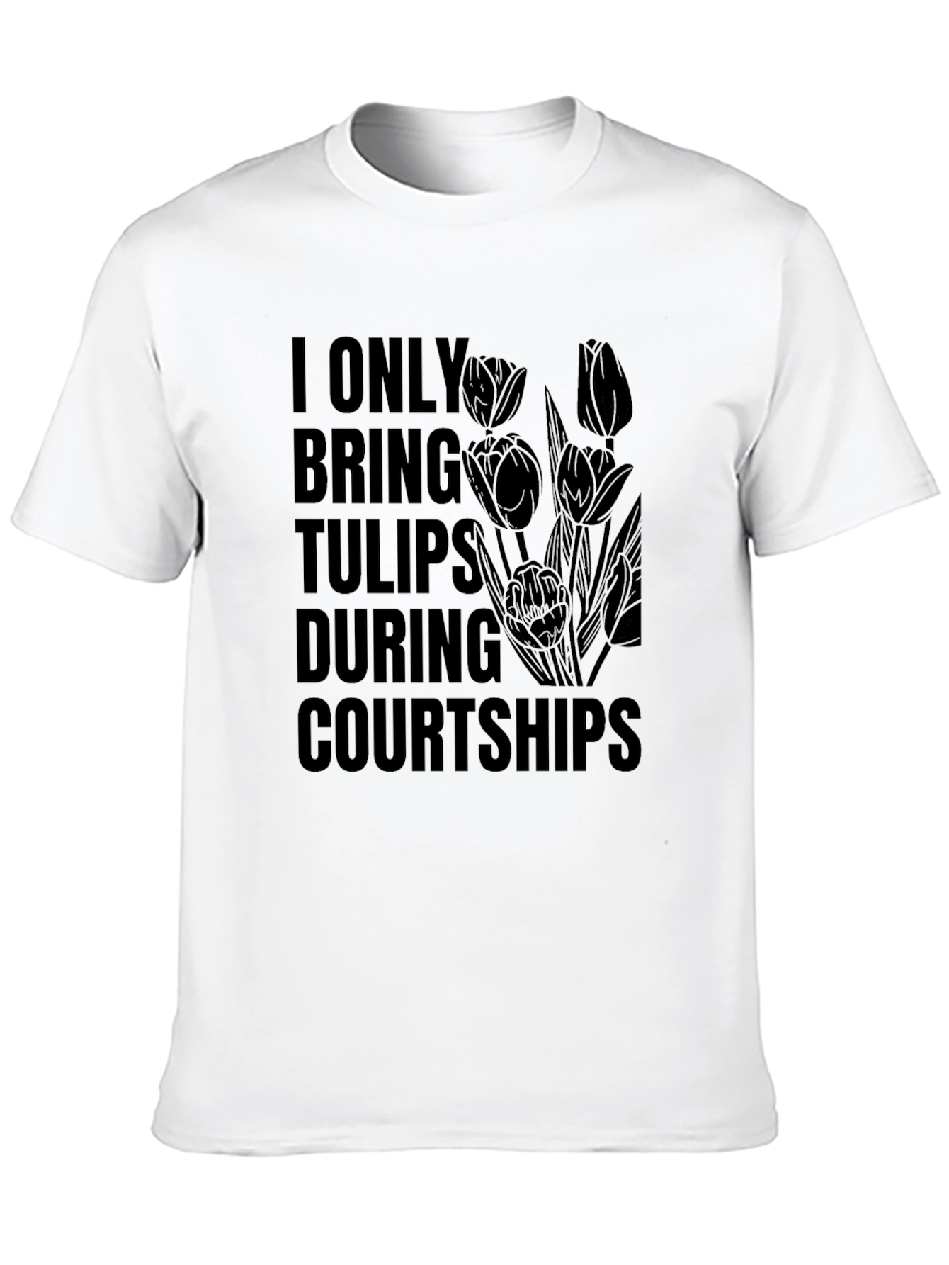 Tulip Courtship Graphic Tee - Black
