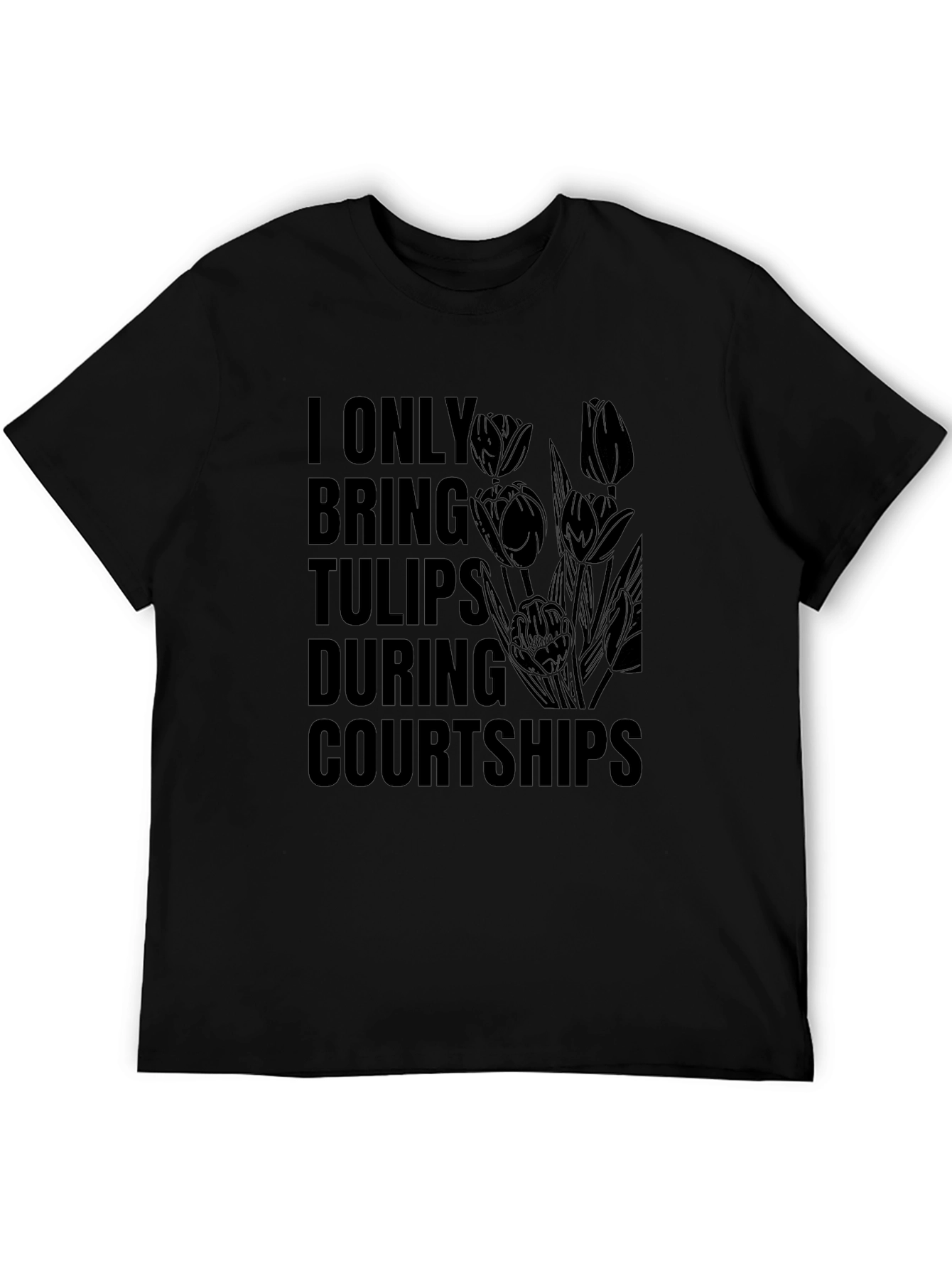 Tulip Courtship Graphic Tee - Black