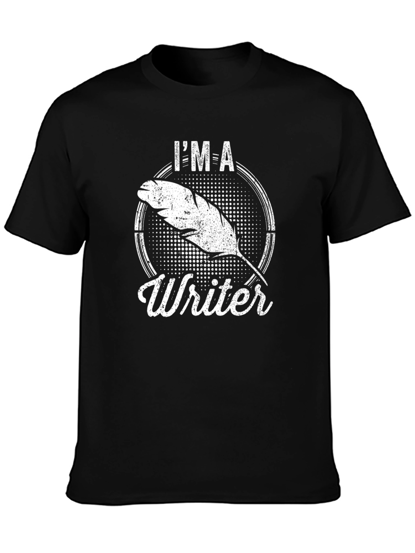 Im A Writer T-Shirt - Quill Pen Design