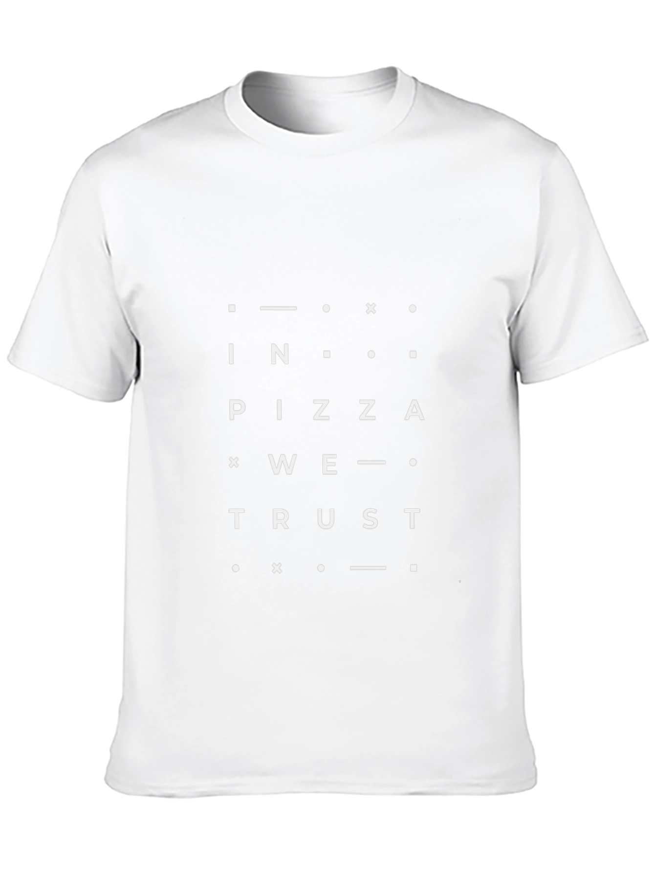 In Pizza We Trust Black Graphic Tee