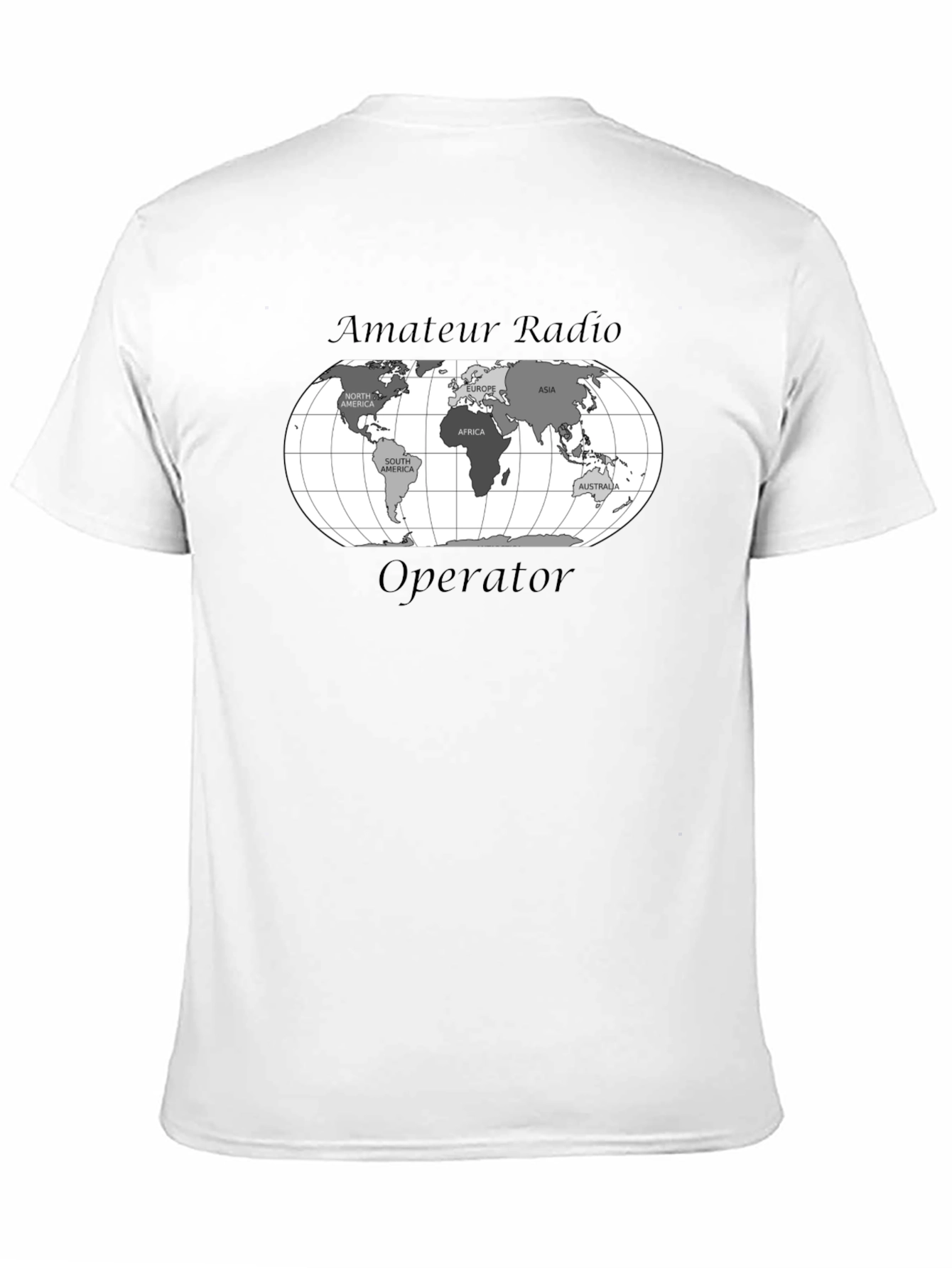 Amateur Radio Operator World Map T-Shirt