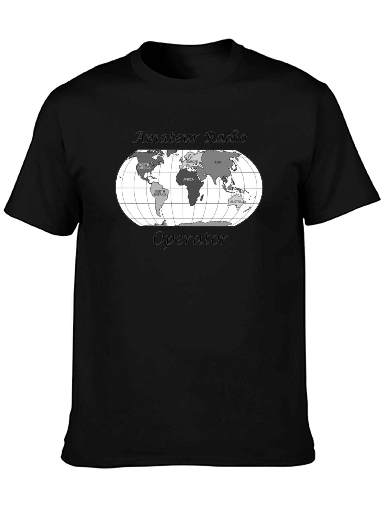 Amateur Radio Operator World Map T-Shirt