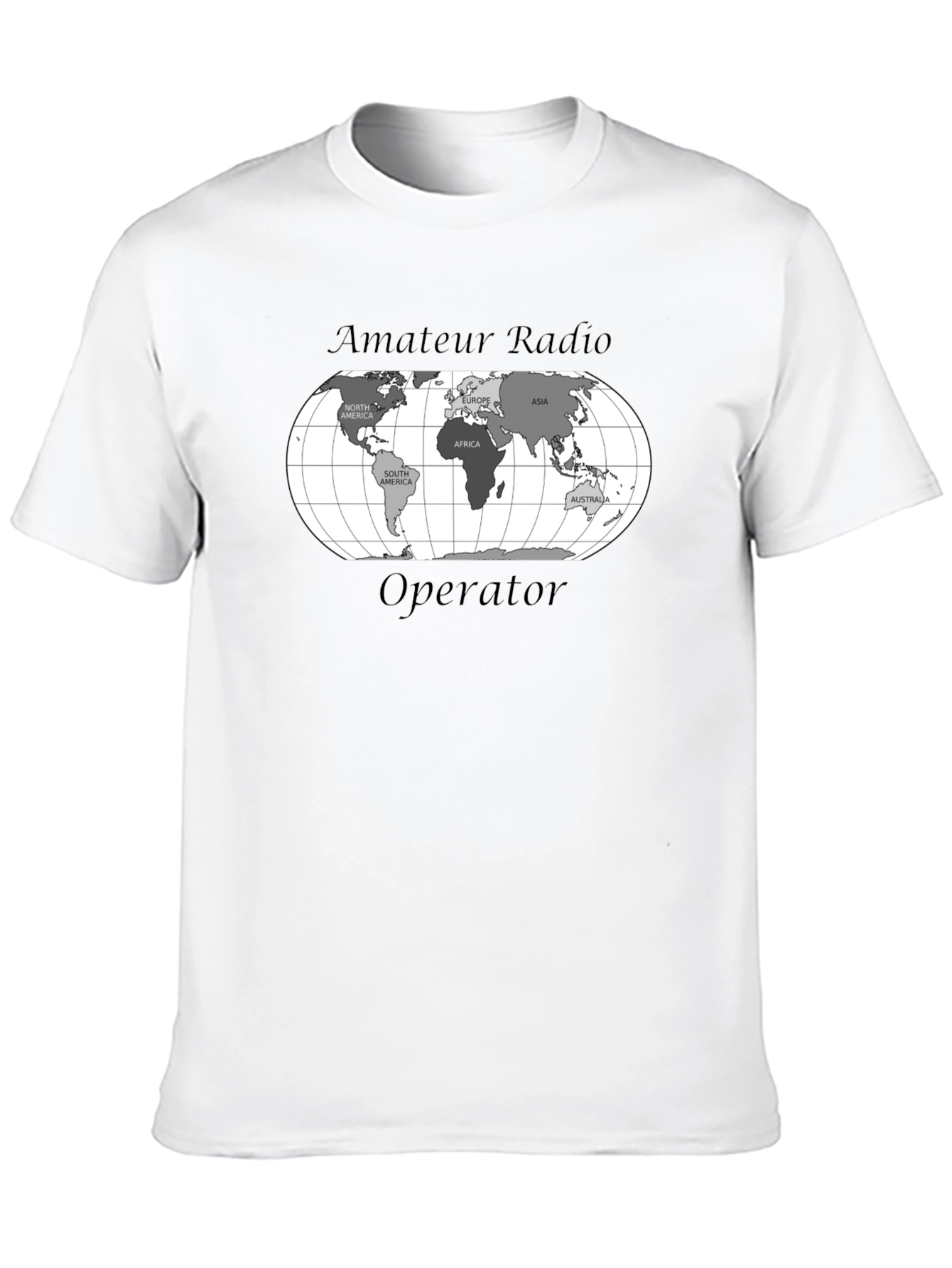 Amateur Radio Operator World Map T-Shirt