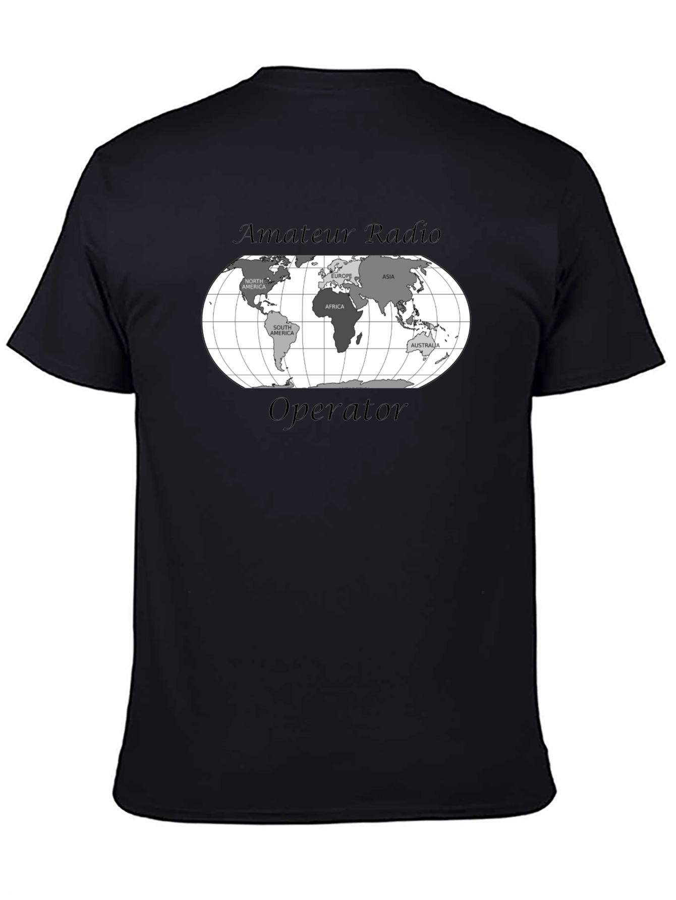 Amateur Radio Operator World Map T-Shirt