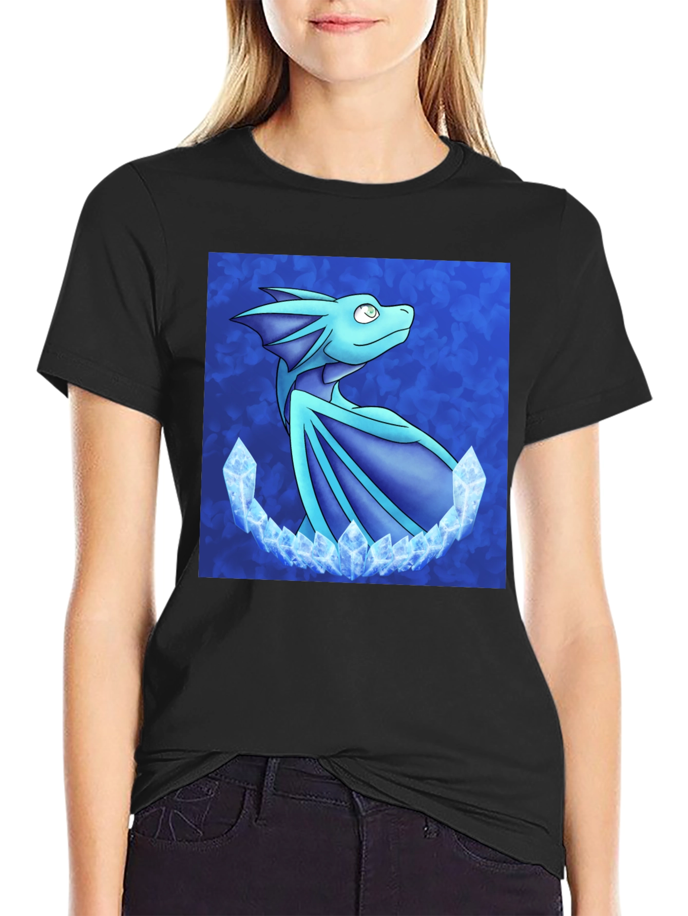 Dragon Crystal T-Shirt - Fantasy Art Tee