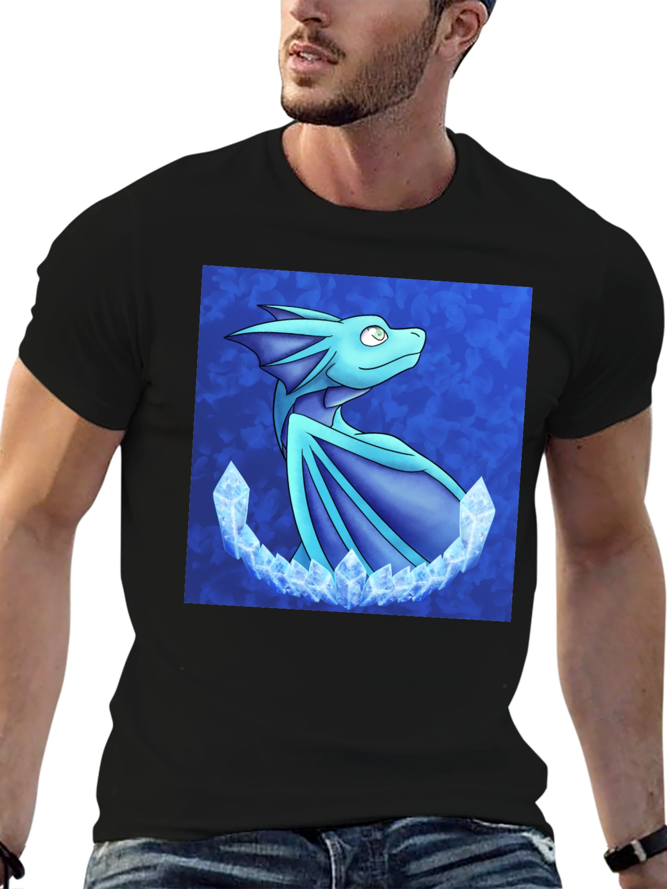 Dragon Crystal T-Shirt - Fantasy Art Tee